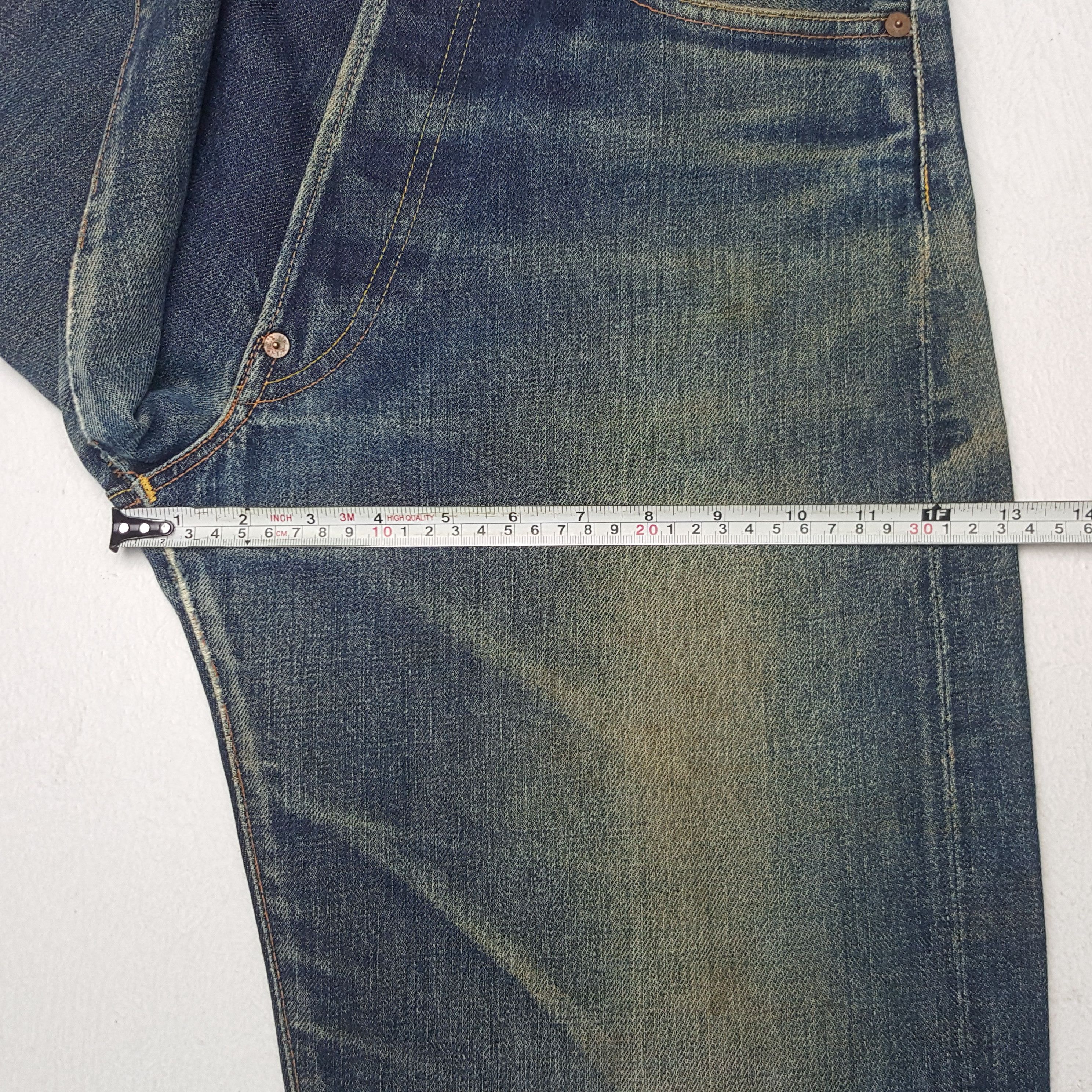 Evisu × Japanese Brand × Vintage Vintage Evisu Selvedge Japanese Daicock Custom Denim Jeans Size US 29 - 11 Thumbnail