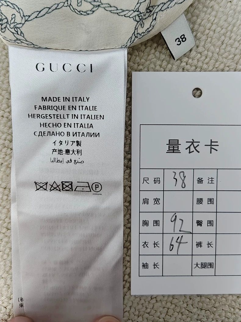 Gucci Gucci Size 38 Full-print old flower logo silk long-sleeved Size US XXS / EU 40 - 5 Thumbnail