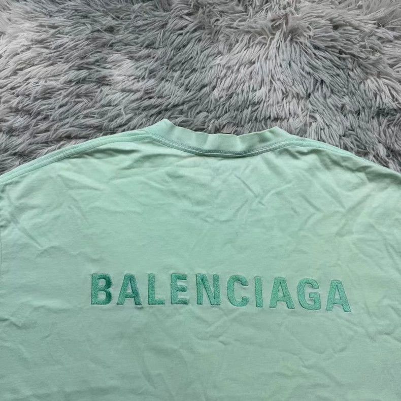 Balenciaga Balenciaga Mint green short sleeve with back label Size US M / EU 48-50 / 2 - 5 Thumbnail