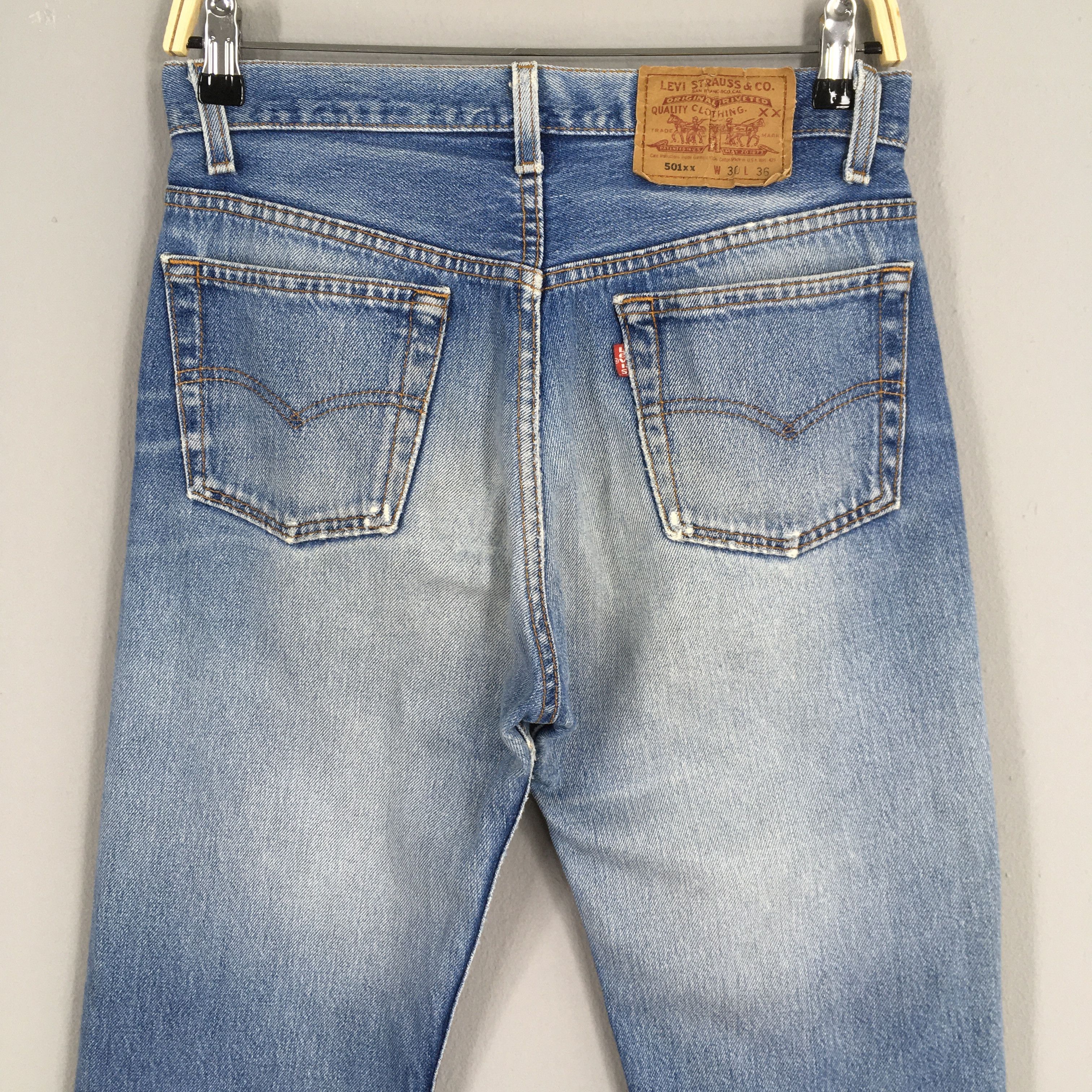 Levi's Size 27x31 Vintage 80s Levi's 501 Distressed Jeans S1792 Size 27" / US 4 / IT 40 - 9 Thumbnail