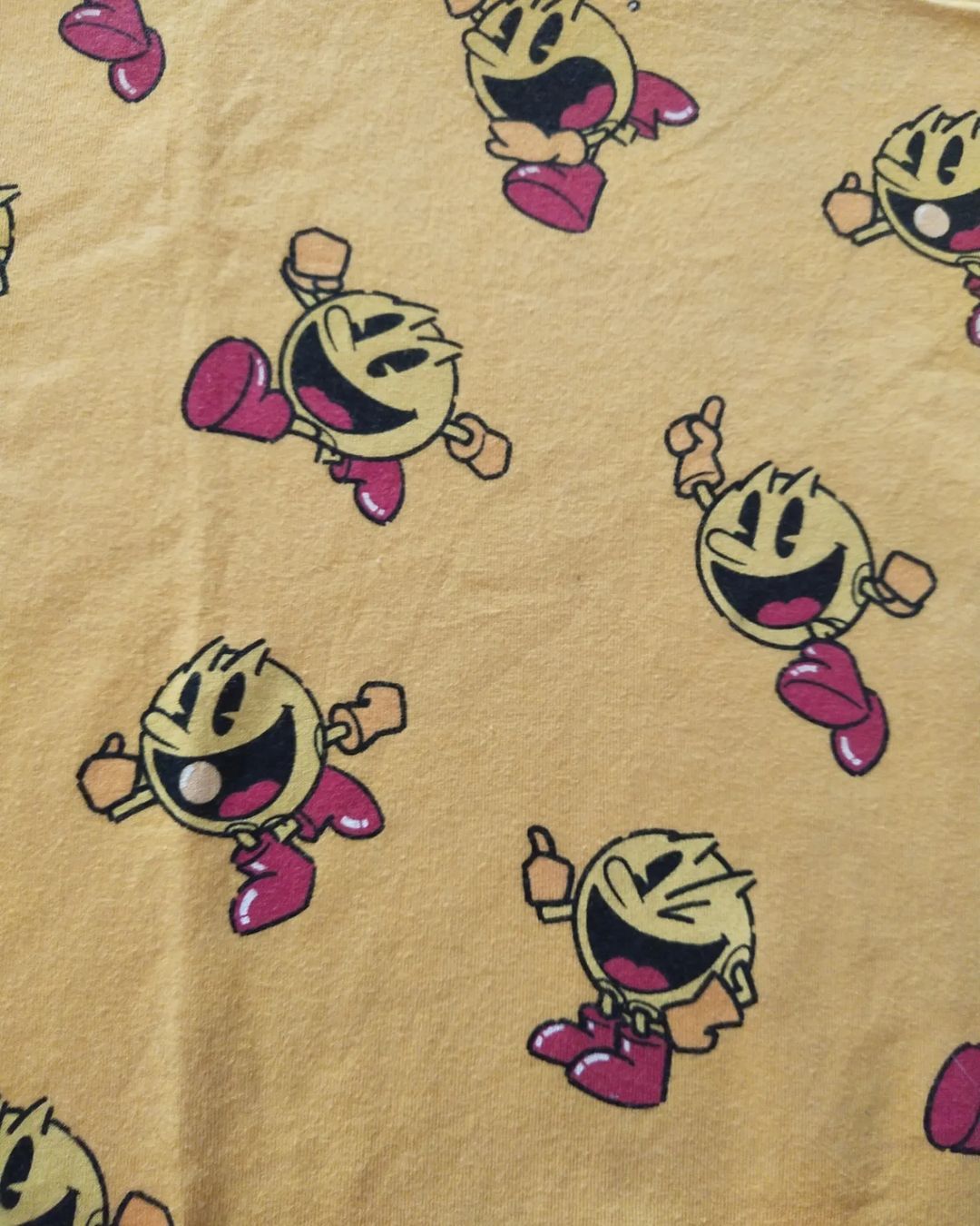 Anime × Japanese Brand Pacman All Over Print Yellow Game Tees Bandai Namco Size US L / EU 52-54 / 3 - 2 Thumbnail