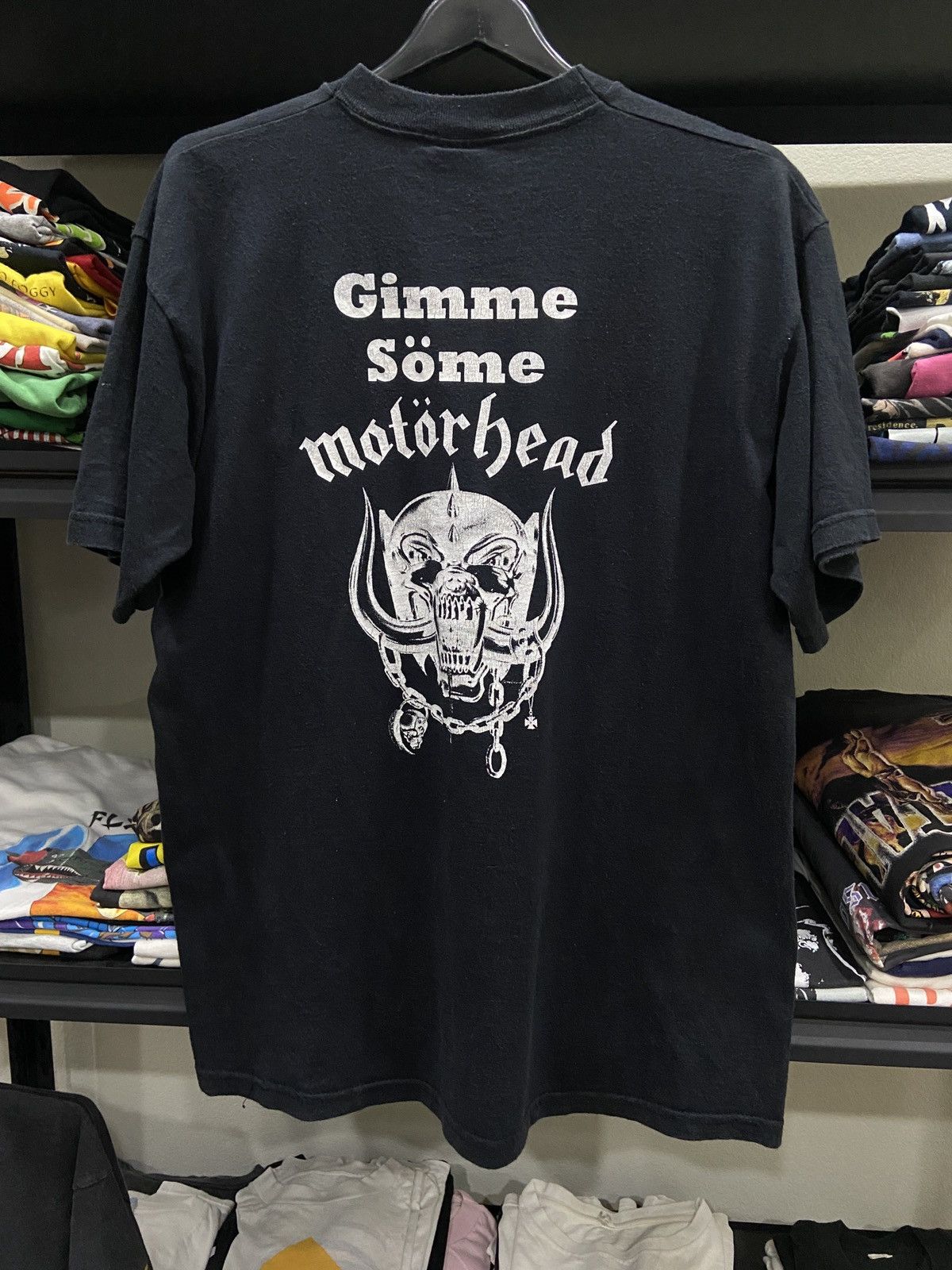Band Tees × Vintage Vintage 90s Motörhead Band Lemmy Heavy Metal TOUR T-SHIRT Size US L / EU 52-54 / 3 - 9 Thumbnail