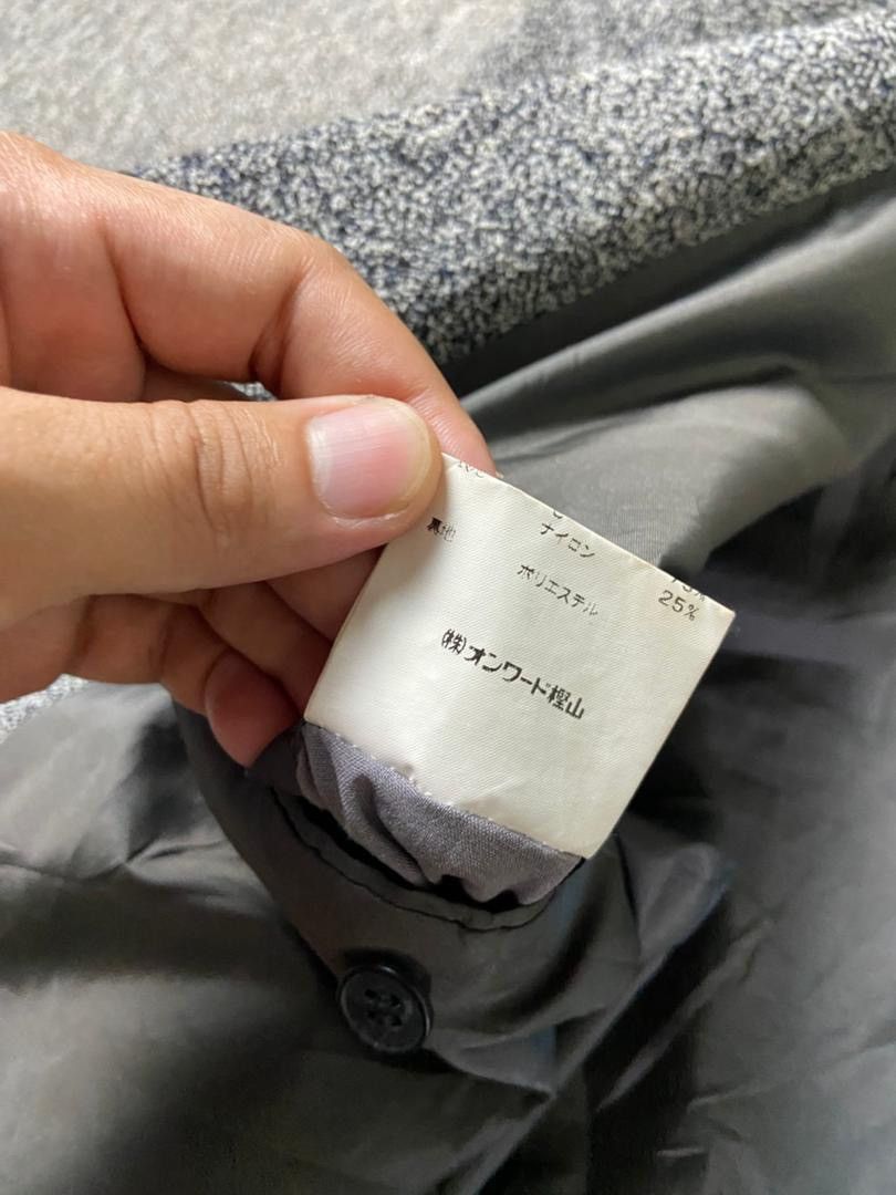 Japanese Brand 23K Homme Tweed Wool Single Breasted Blazer (198) Size US XS / EU 42 / 0 - 5 Thumbnail