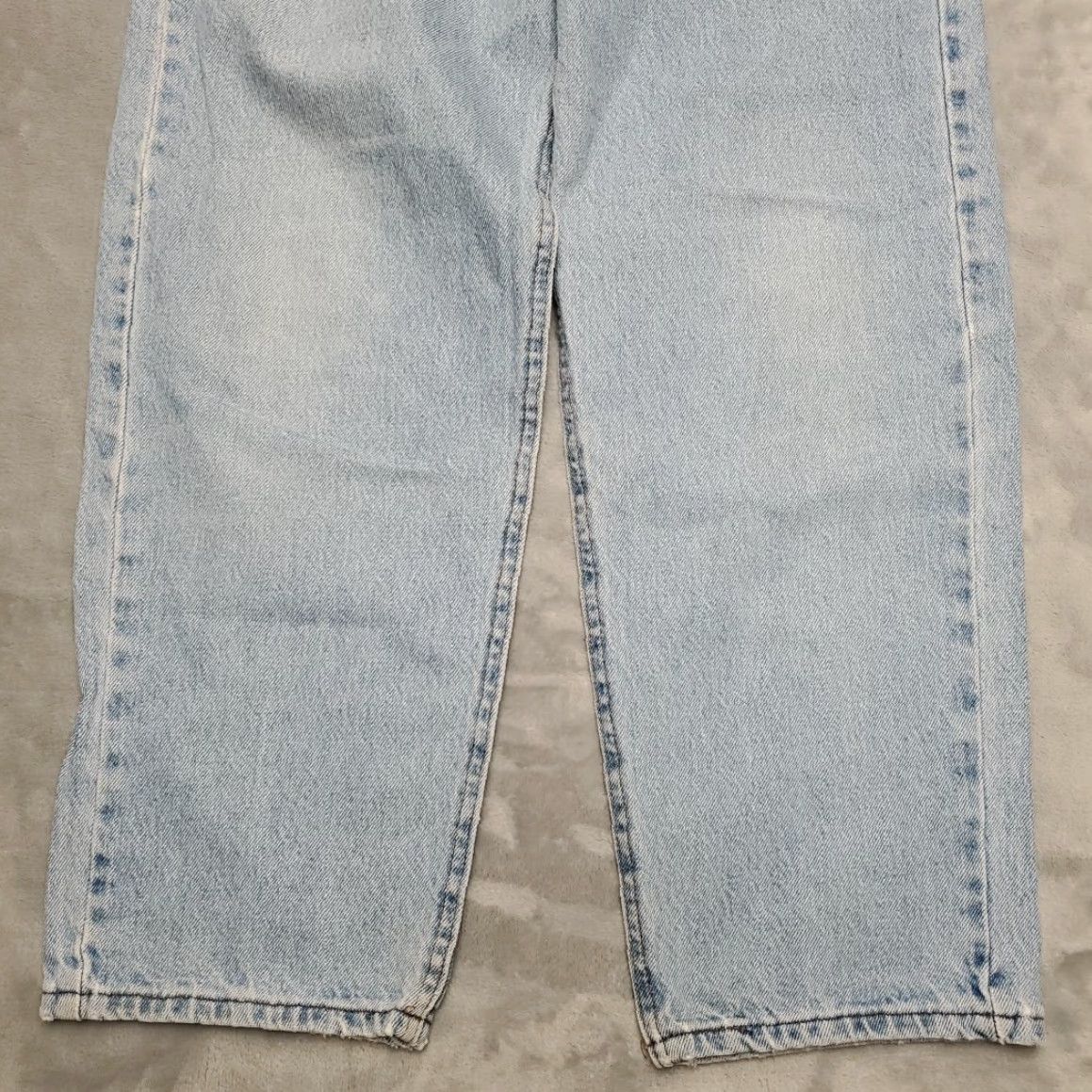 Lee VINTAGE Lee Jeans Mens 30x30 Faded Blue Denim Tapered Leg Baggy Straight 90s 5-Pocket Mens Denim Pants Size US 30 / EU 46 - 2 Thumbnail