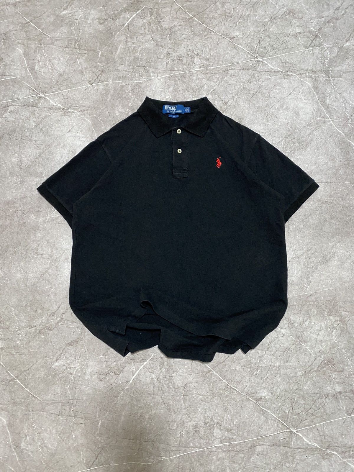 Polo Ralph Lauren × Ralph Lauren × Vintage Vintage 90s Polo Ralph Lauren Black Polo Chief Keef Retro Size US XL / EU 56 / 4 - 2 Thumbnail