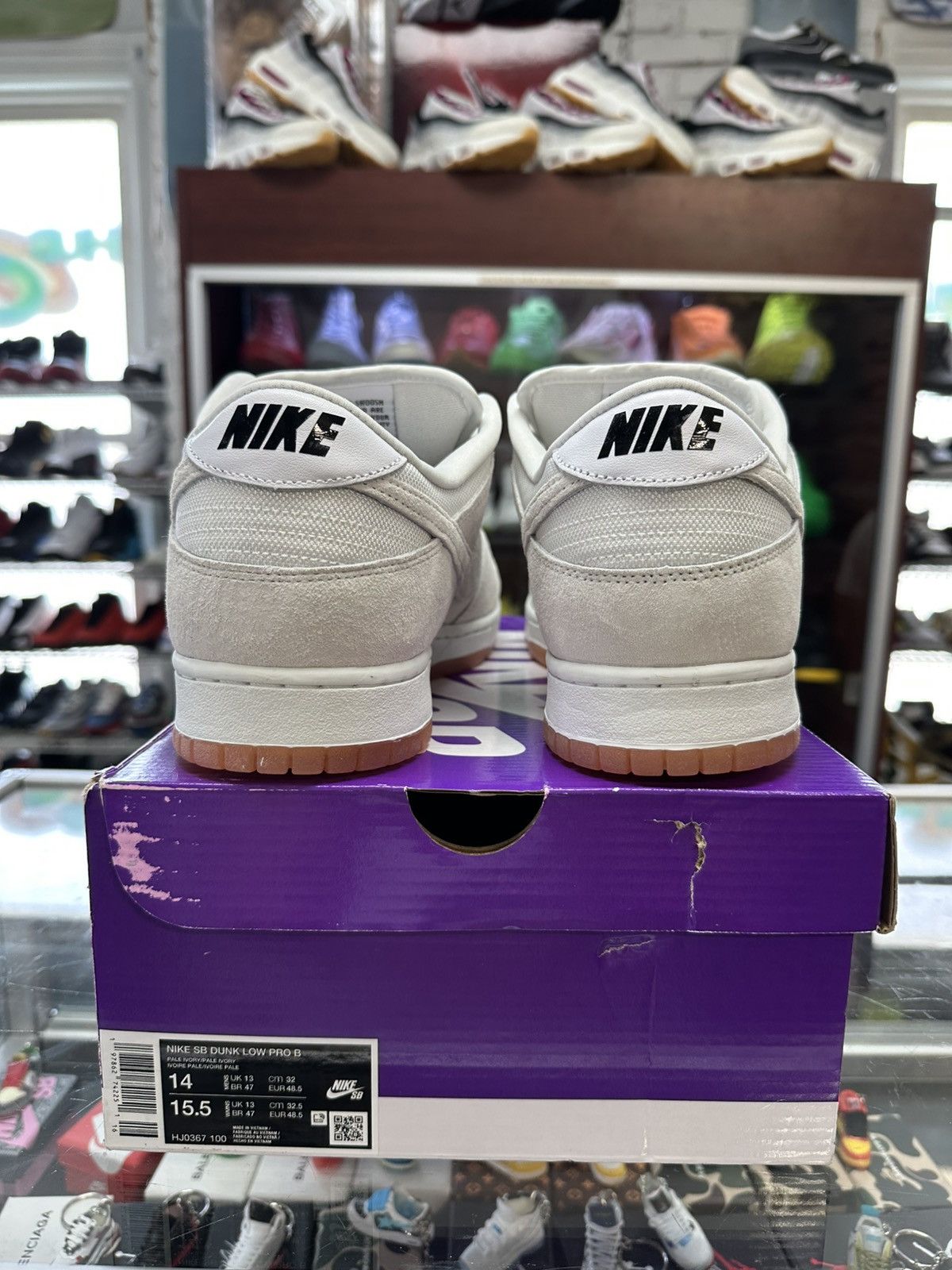 Nike Nike SB Dunk Low Pro B Pale Ivory Size US 14 / EU 47 - 4 Thumbnail