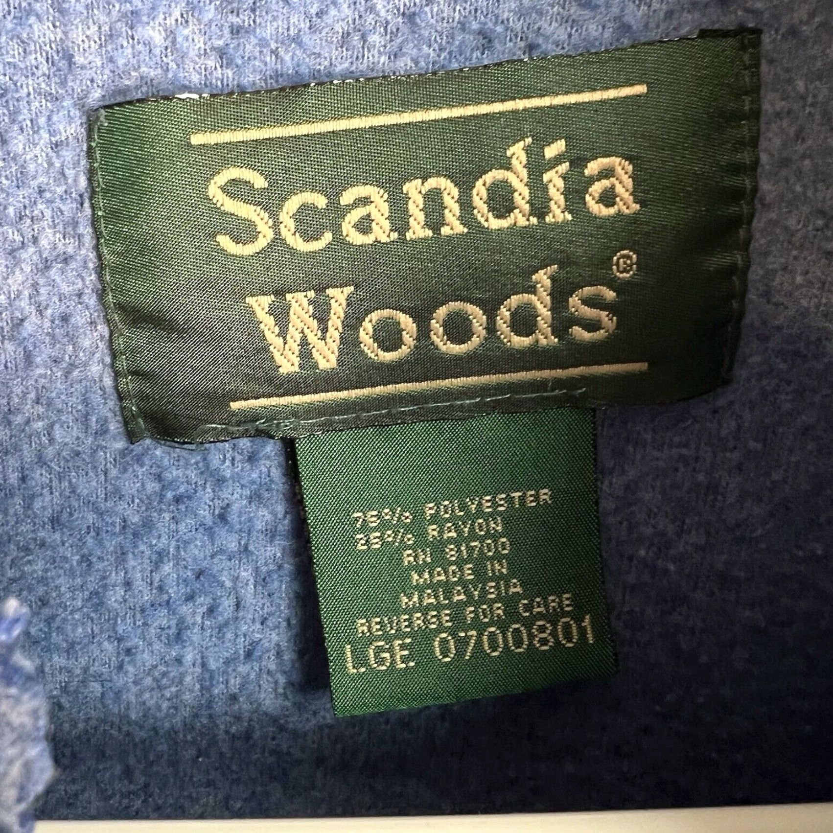 Vintage VINTAGE 90s Scandia Woods Fleece Cardinal Bird Sweatshirt Womens Large Blue Size L / US 10 / IT 46 - 7 Thumbnail