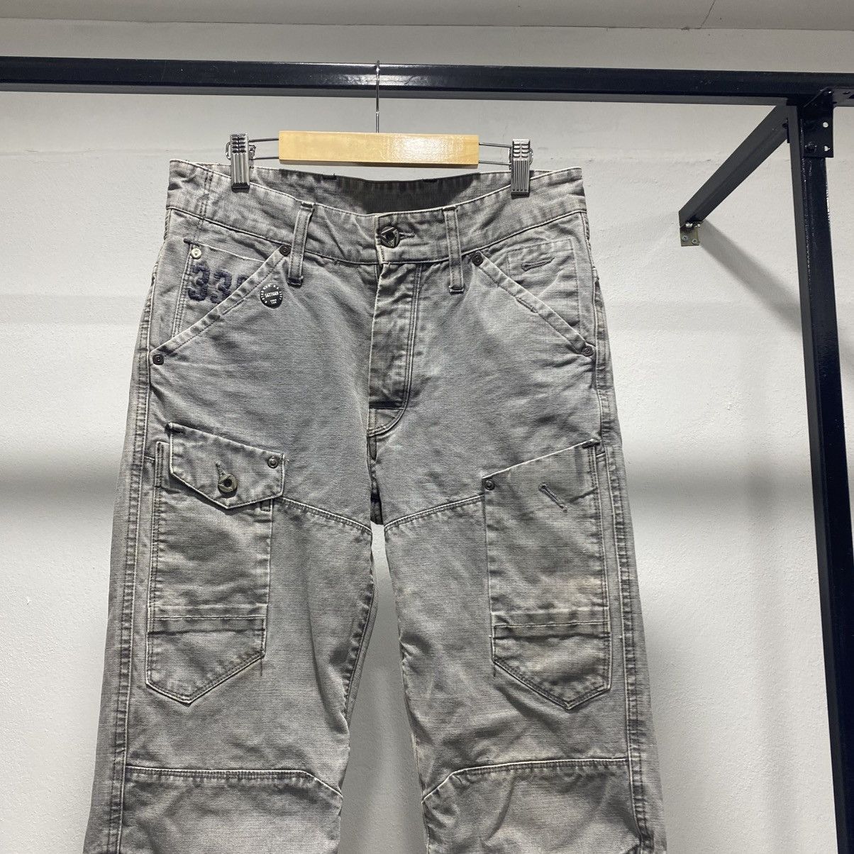Voodoo Tactical Sickkk💀Gstar Raw Utility Cargo Pants 90s Size US 30 / EU 46 - 2 Thumbnail
