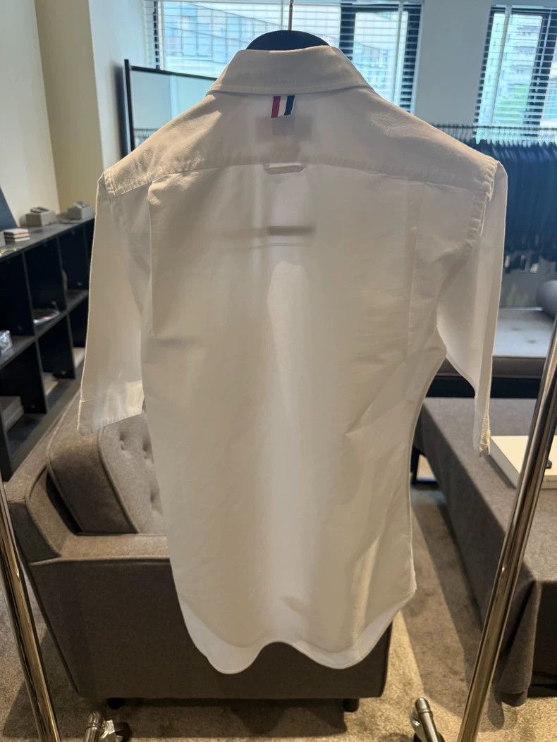 Thom Browne Thom Browne size2 Classic short-sleeved shirt Size US M / EU 48-50 / 2 - 2 Thumbnail