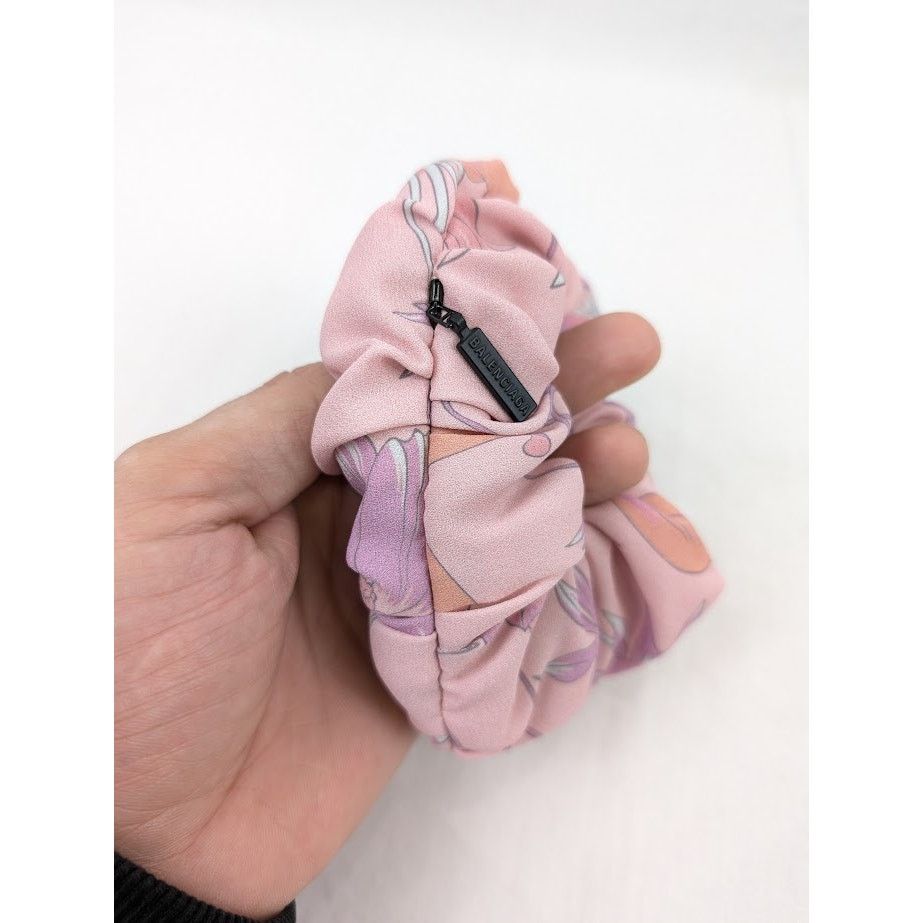 Balenciaga o1rshd1 Size: OS / Zip Scrunchie Silk & Brass in Multicolor Size ONE SIZE - 5 Thumbnail