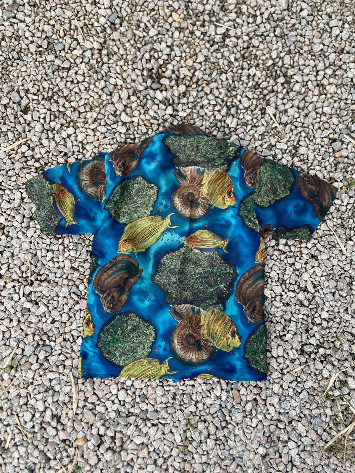Elie Tahari Vintage TAHARI silk tropical fish in ocean all over print Size US L / EU 52-54 / 3 - 9 Thumbnail
