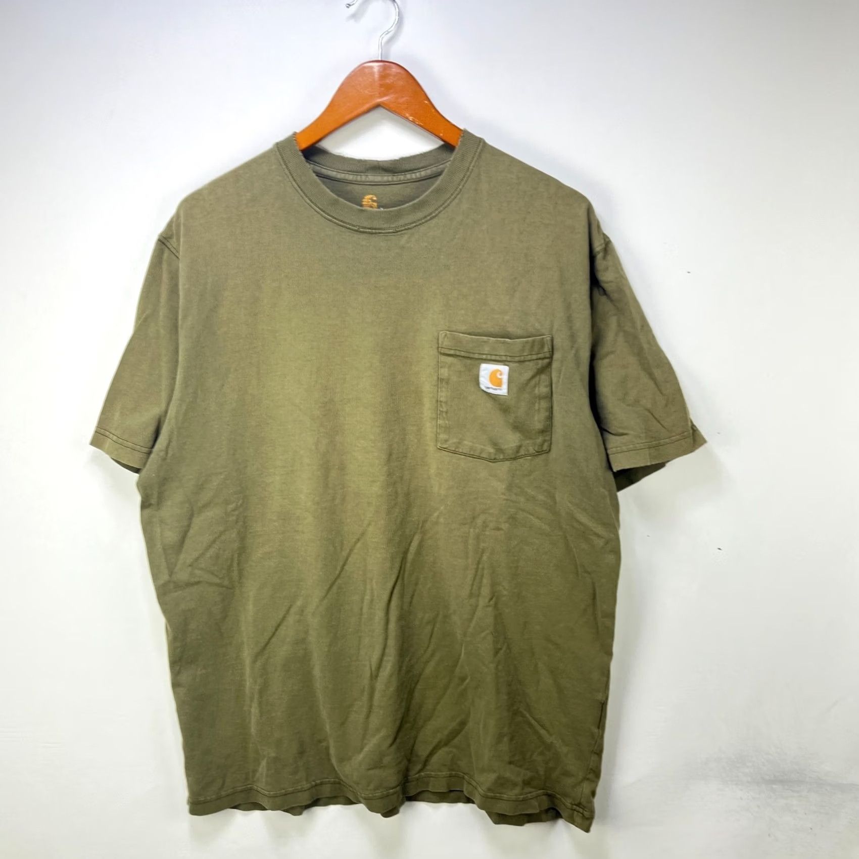 Carhartt Vintage Carhartt Faded Pocket Shirt Large Olive - Mens Size US L / EU 52-54 / 3 - 2 Thumbnail