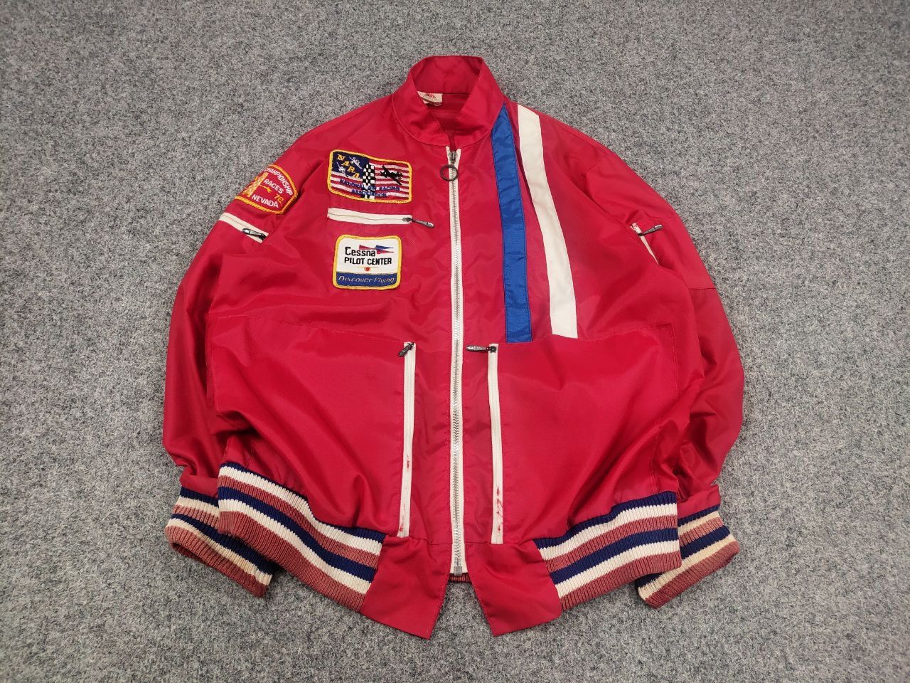 Vintage Vintage 70's National Air Force Cessna Pilot Center Jacket Size US S / EU 44-46 / 1 - 2 Thumbnail