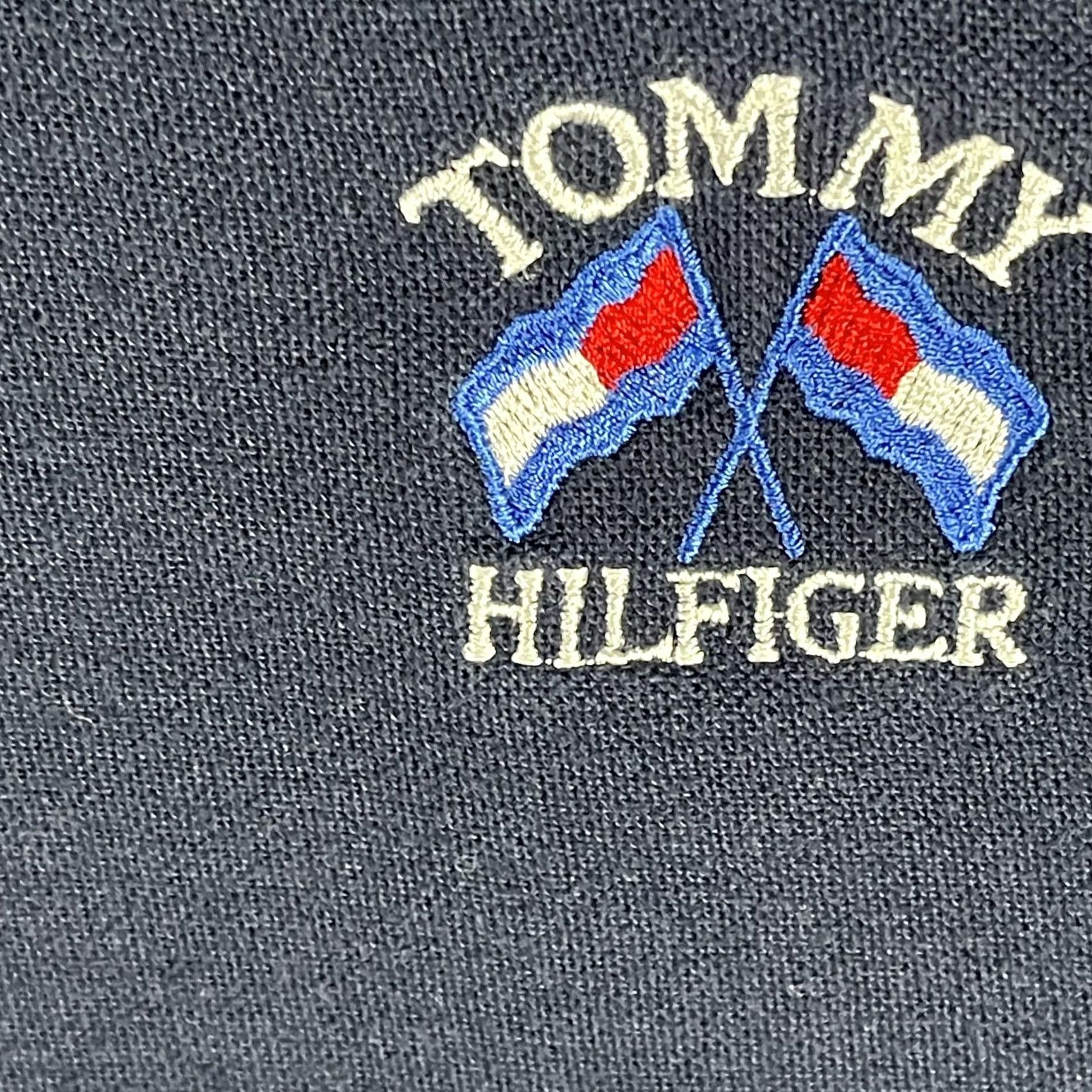 Tommy Hilfiger VTG Tommy Hilfiger Polo Shirt Mens XL Navy Blue Embroidered Flags Logo Golf USA Shirt Mens XL Navy Embroidered Flags Logo Size US XL / EU 56 / 4 - 4 Thumbnail