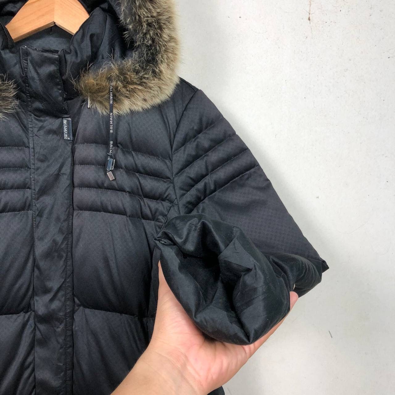 Balmain BALMAIN Faux Fur Down Black Jacket Size US L / EU 52-54 / 3 - 12 Thumbnail