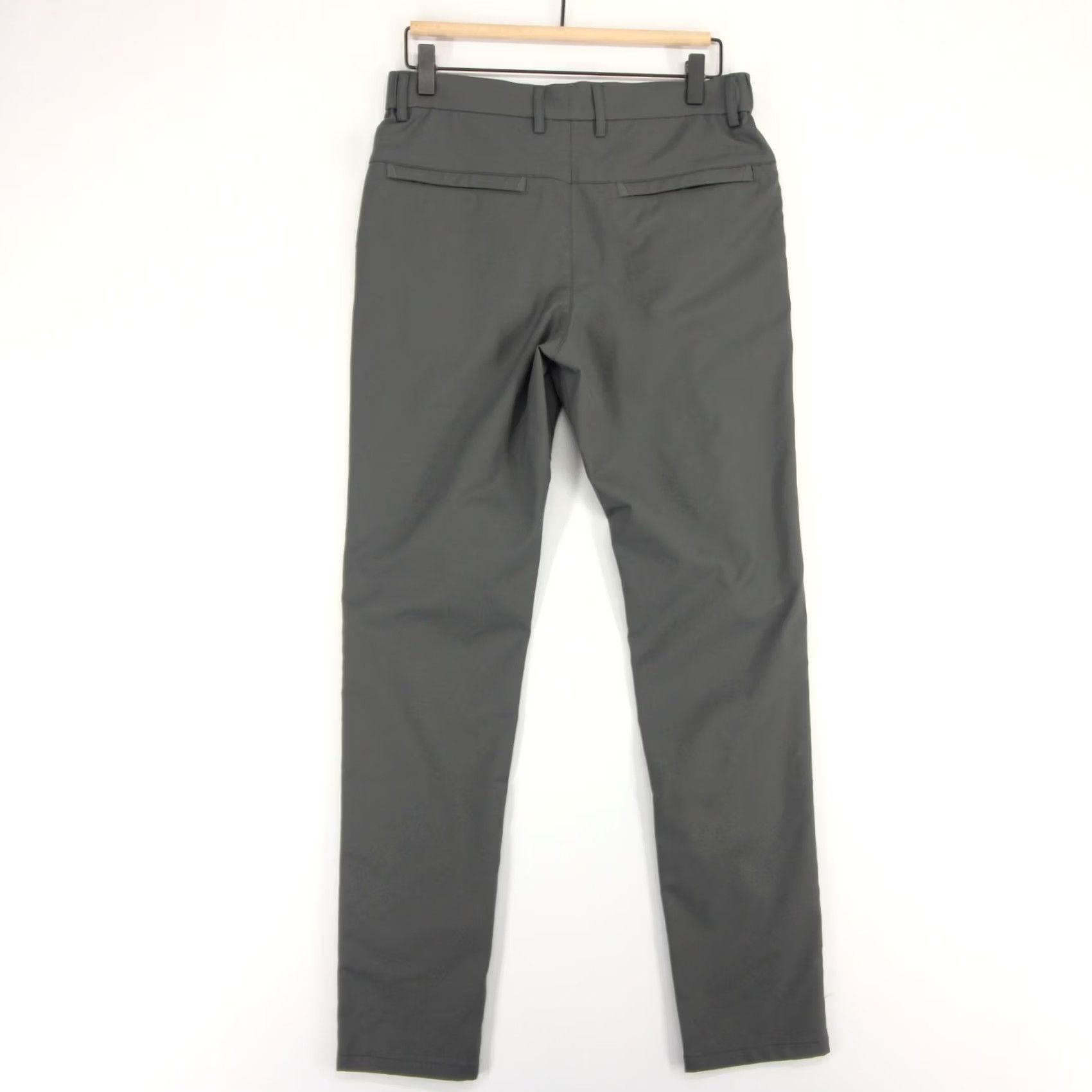 Vintage Jack Archer Jetsetter Pants Mens 29x32 Gray Charcoal Chino Performance Stretch Slim Front Zip Fly Button Pockets Back Pockets Technical 30 in Inseam Size US 29 - 3 Thumbnail