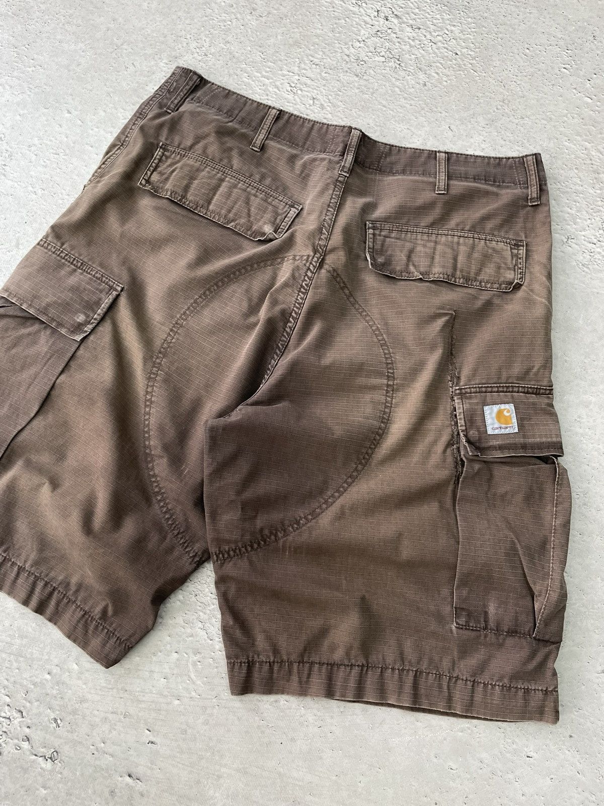Carhartt Vintage cargo sun faded Carhartt wip shorts pants y2k Size US 36 / EU 52 - 7 Thumbnail