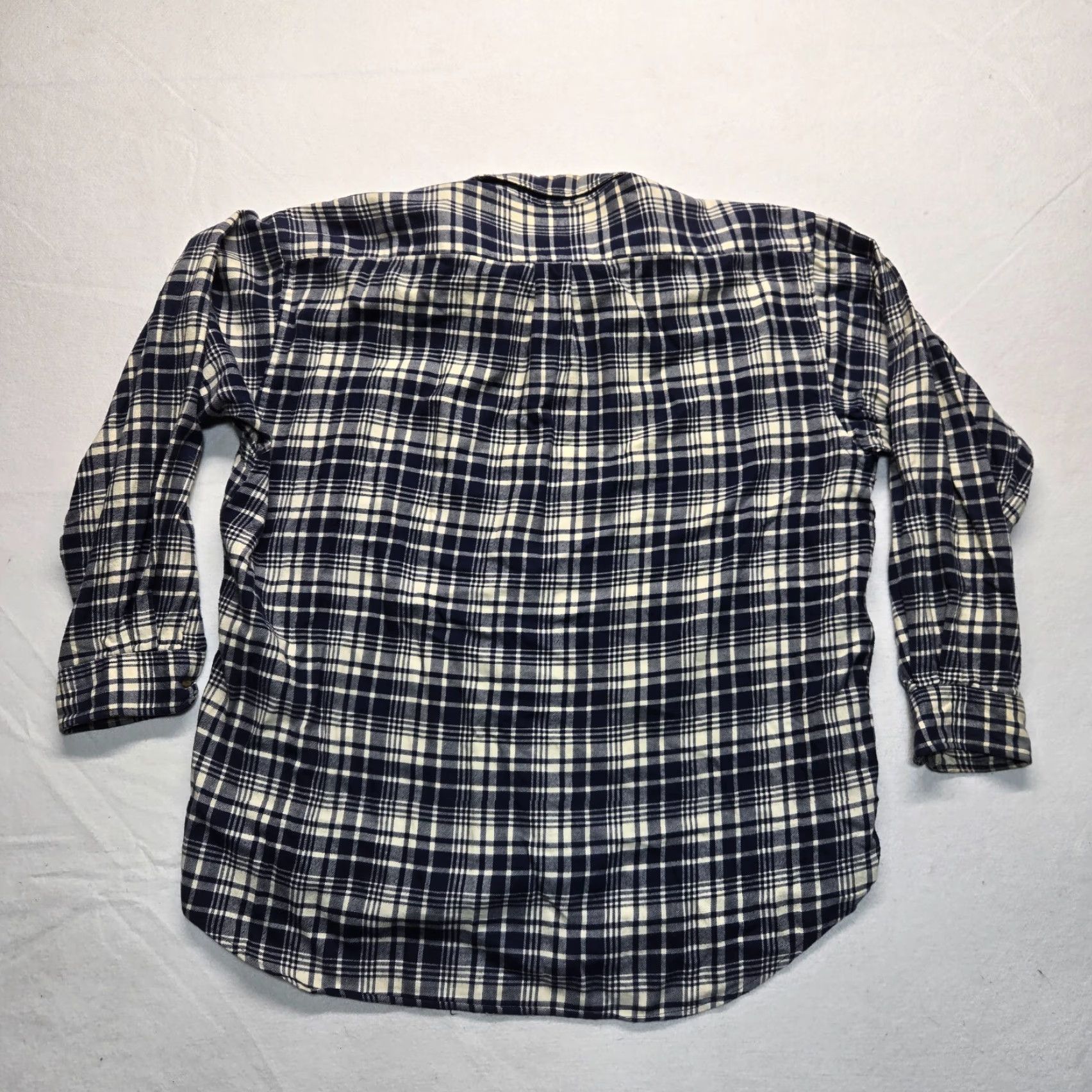 Dockers VINTAGE DOCKERS Blue Plaid Flannel Button-Up Long Sleeve Shirt Adult 2XL Casual Mens Size US XXL / EU 58 / 5 - 7 Thumbnail
