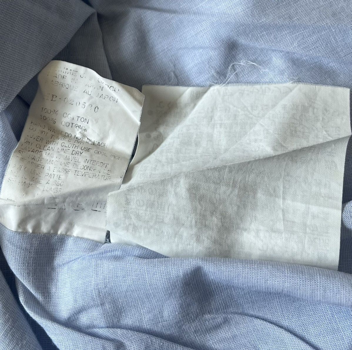 Comme des Garcons Vintage 90s cdg homme light blue button up shirt Size US XL / EU 56 / 4 - 4 Thumbnail