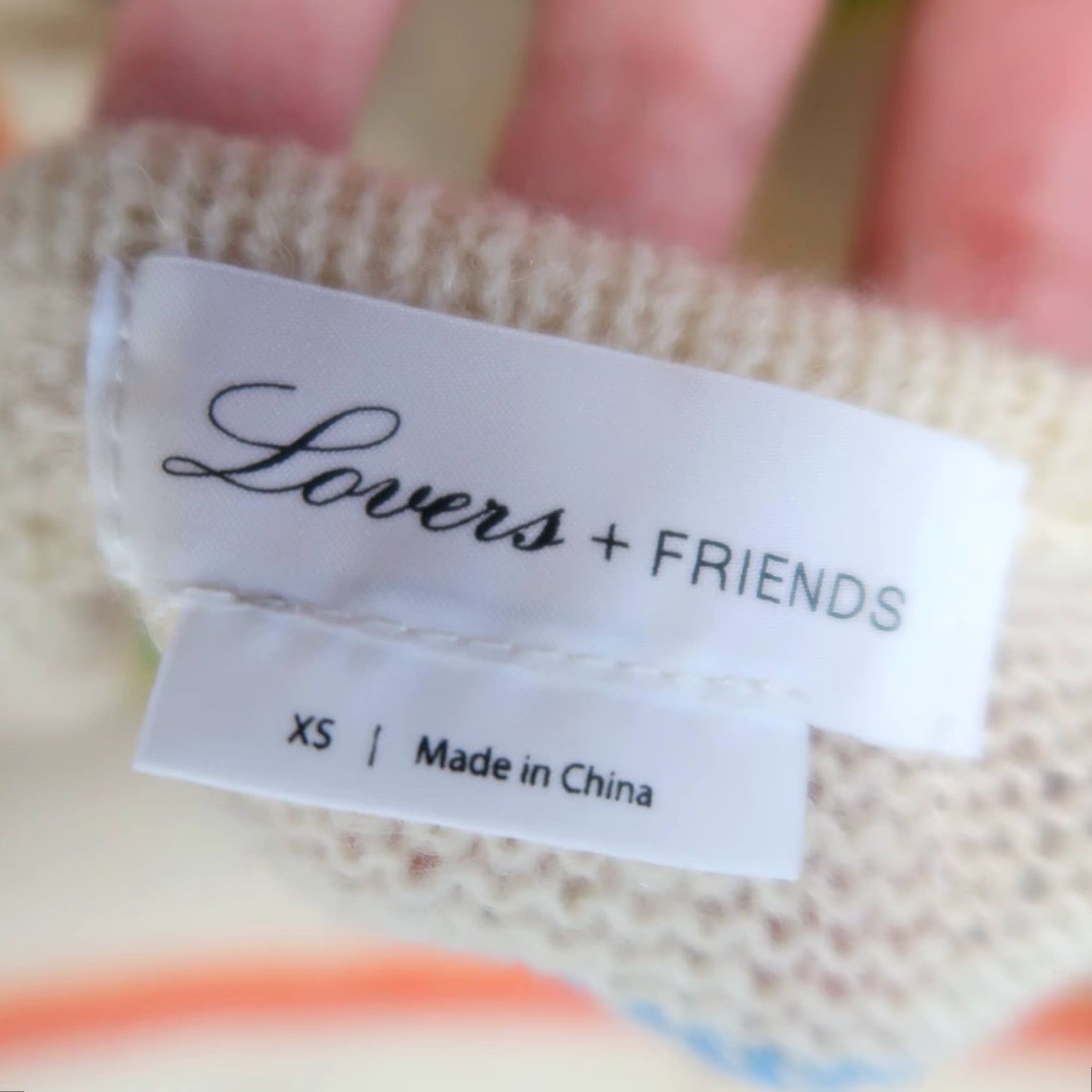 Vintage Lovers + Friends Cream Rainbow Striped Bell Sleeve Knit Sweater XS Women Pullover Bell Sleeve Rainbow Theme Womens Size XS / US 0-2 / IT 36-38 - 5 Thumbnail