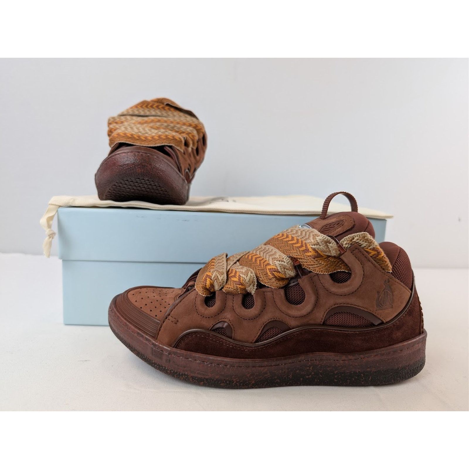 Lanvin o1rshd1 Curb Sneakers in Dark Brown Size US 10 / EU 43 - 15 Thumbnail