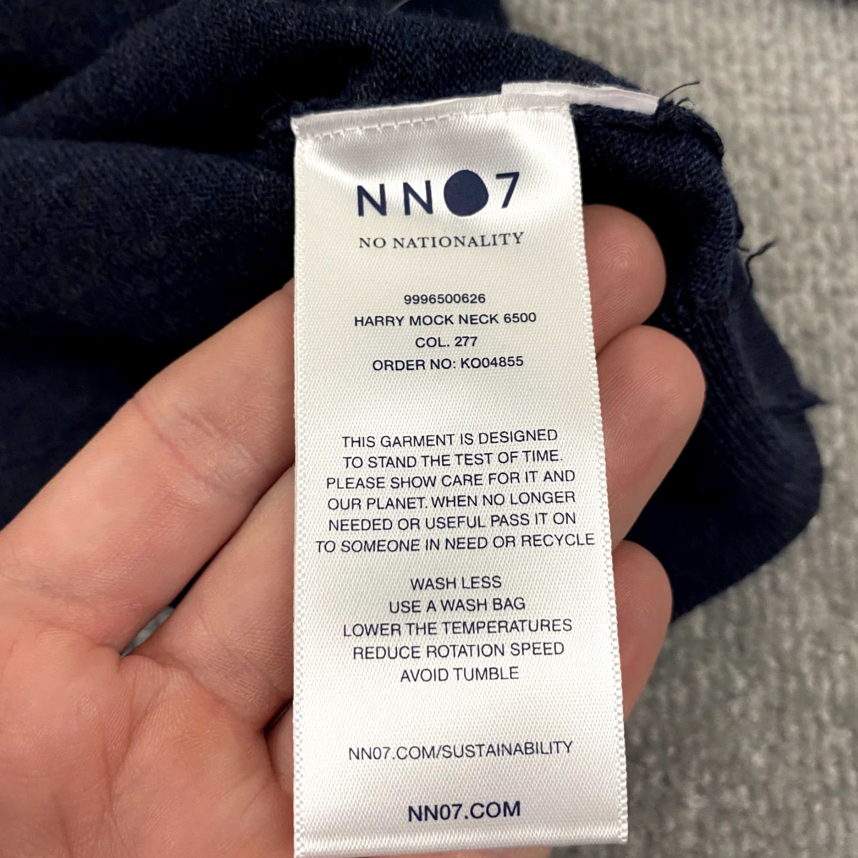 Vintage NO NATIONALITY Sweater Mens Large Blue Merino Wool Mock Neck Pullover 6500 Knit Wool Shirt? Size US L / EU 52-54 / 3 - 3 Thumbnail
