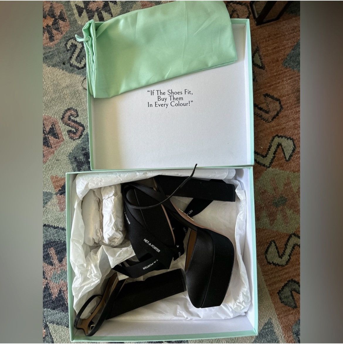 Aquazzura Aquazurra So High Plateau 140 Satin Black Platform Heels 40 Size US 10 / IT 40 - 6 Thumbnail