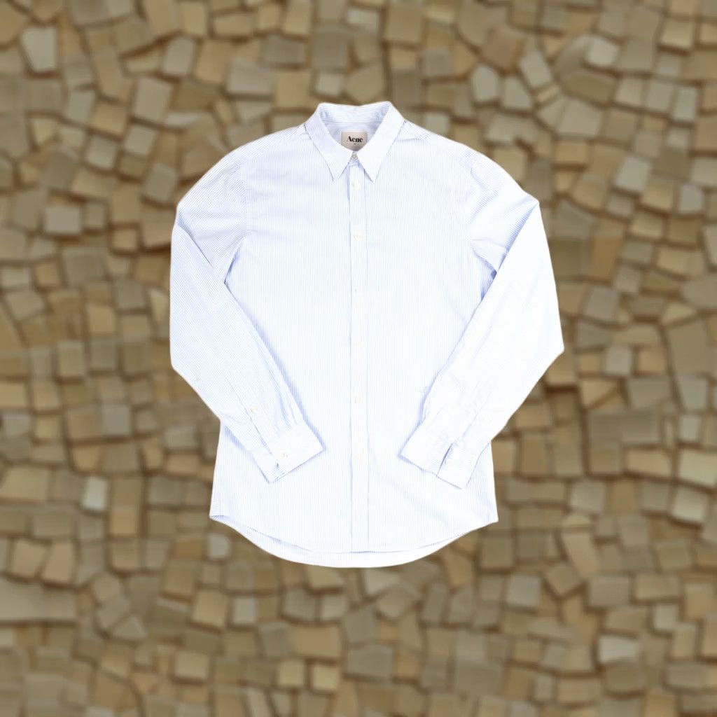 Vintage Acne Slim Stripe 2 AW11 Long Sleeve Button Shirt Size 46 Blue Mens Dress Shirt Regular Sleeve Length Long Sleeve Shirt 46 Slim Stripe 2 AW11 Nike Size US XXL / EU 58 / 5 - 1 Thumbnail