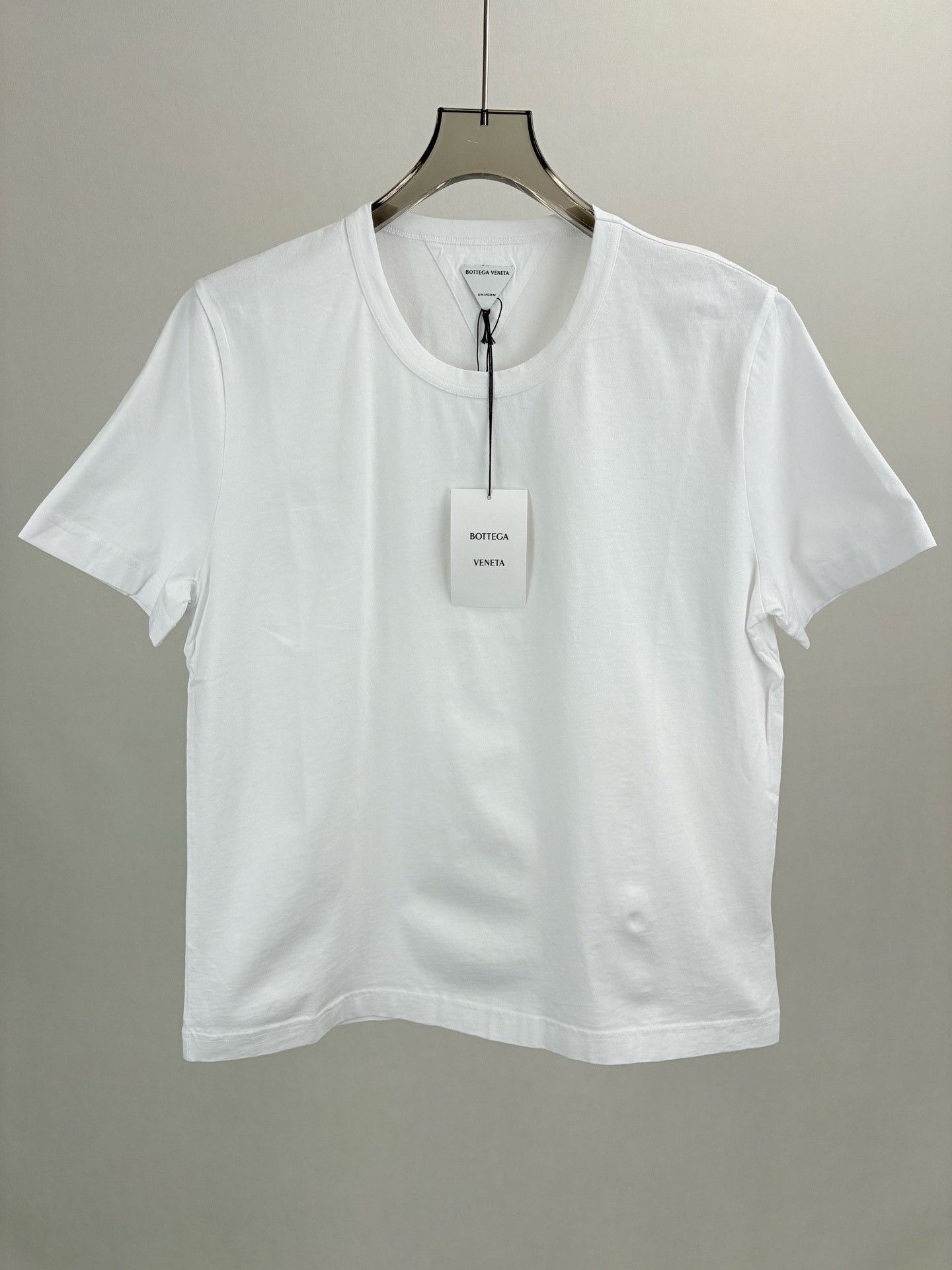 Bottega Veneta BOTTEGA VENETA White Short-Sleeve Top Size XL / US 12-14 / IT 48-50 - 1 Thumbnail