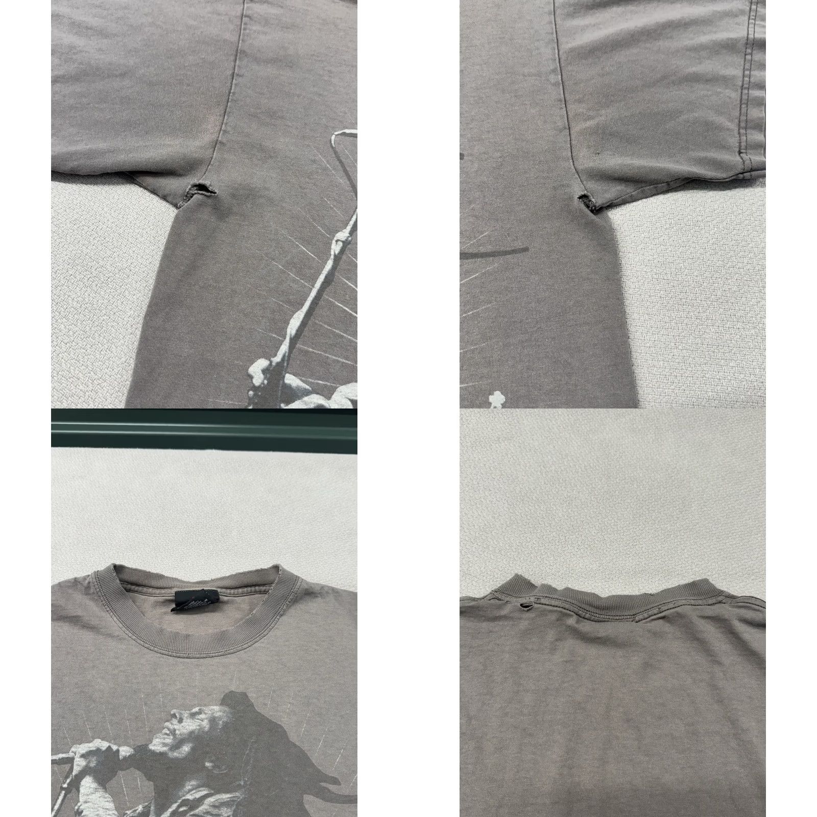 Vintage VINTAGE Zion Rootswear Bob Marley Music Faded Distressed T-Shirt Men’s Size M Gray Cotton Crew Neck Short Sleeve Graphic Print Size US M / EU 48-50 / 2 - 8 Thumbnail