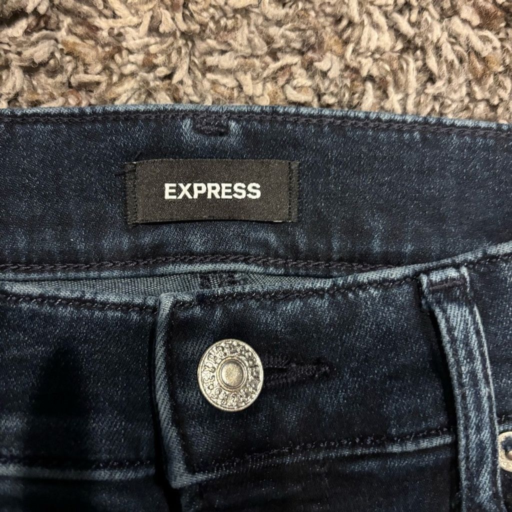 Express Women's Express Dark Blue Jeans Size 28" / US 6 / IT 42 - 6 Thumbnail