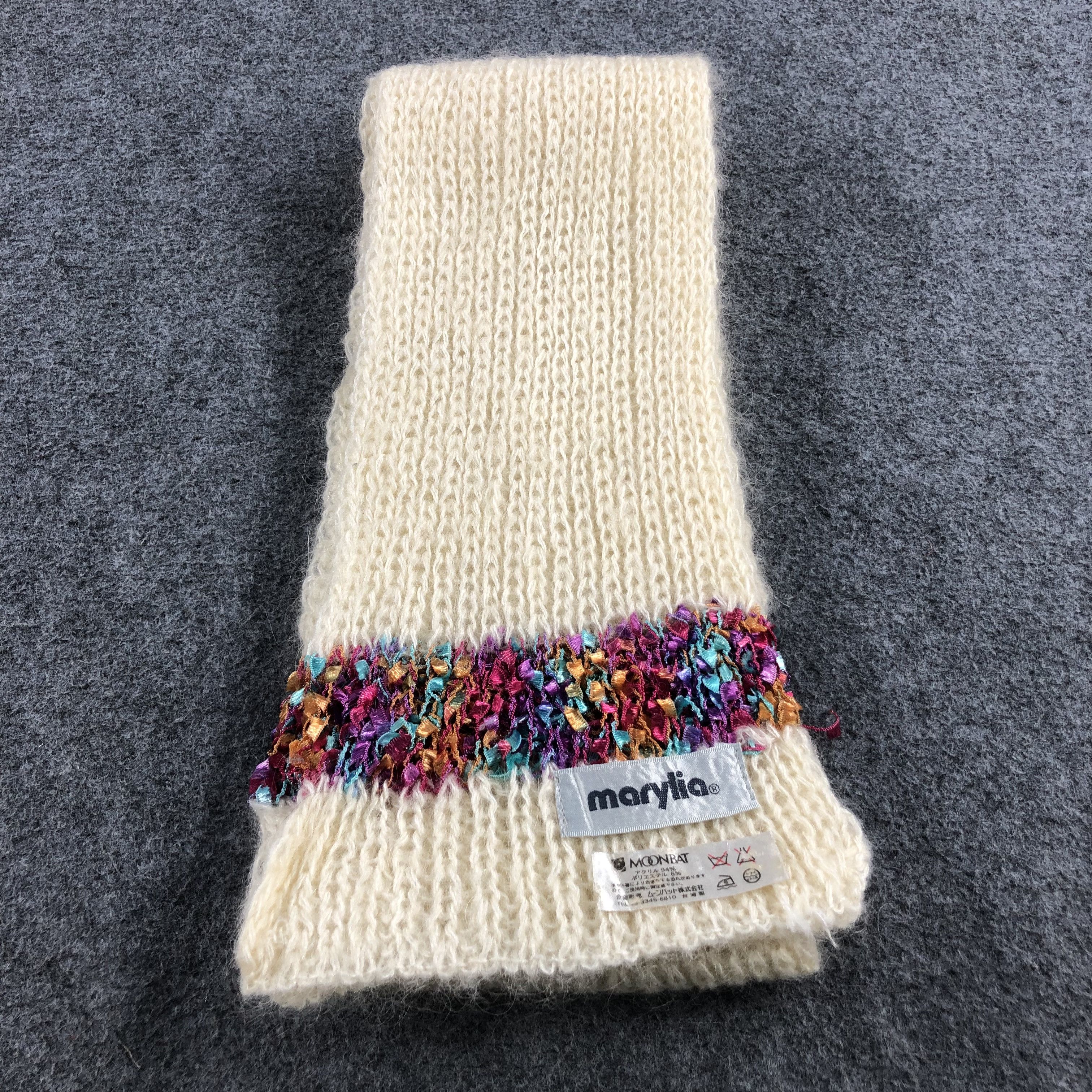 Vintage Marylia Wool Scarf Muffler V801 Size ONE SIZE - 2 Thumbnail