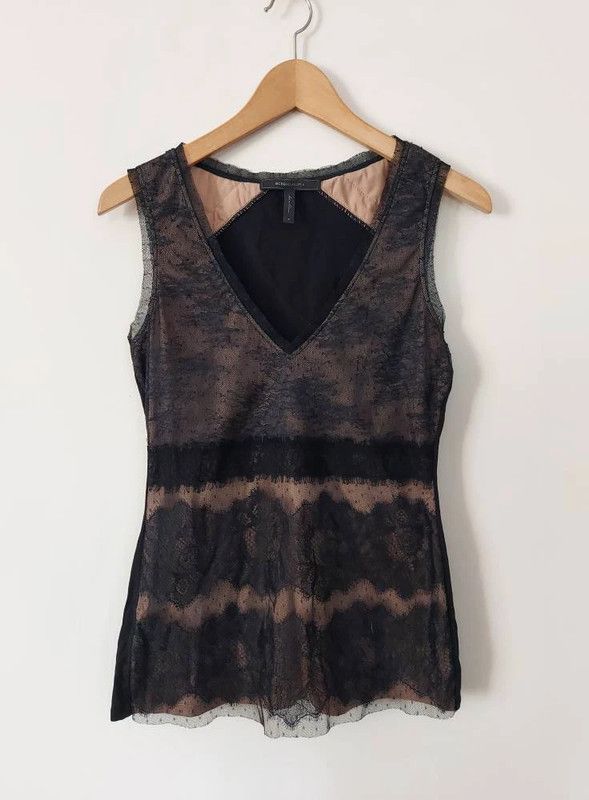 Bcbgmaxazria Bcbg Maxazria vintage lace top 10/12 Size M / US 6-8 / IT 42-44 - 3 Thumbnail