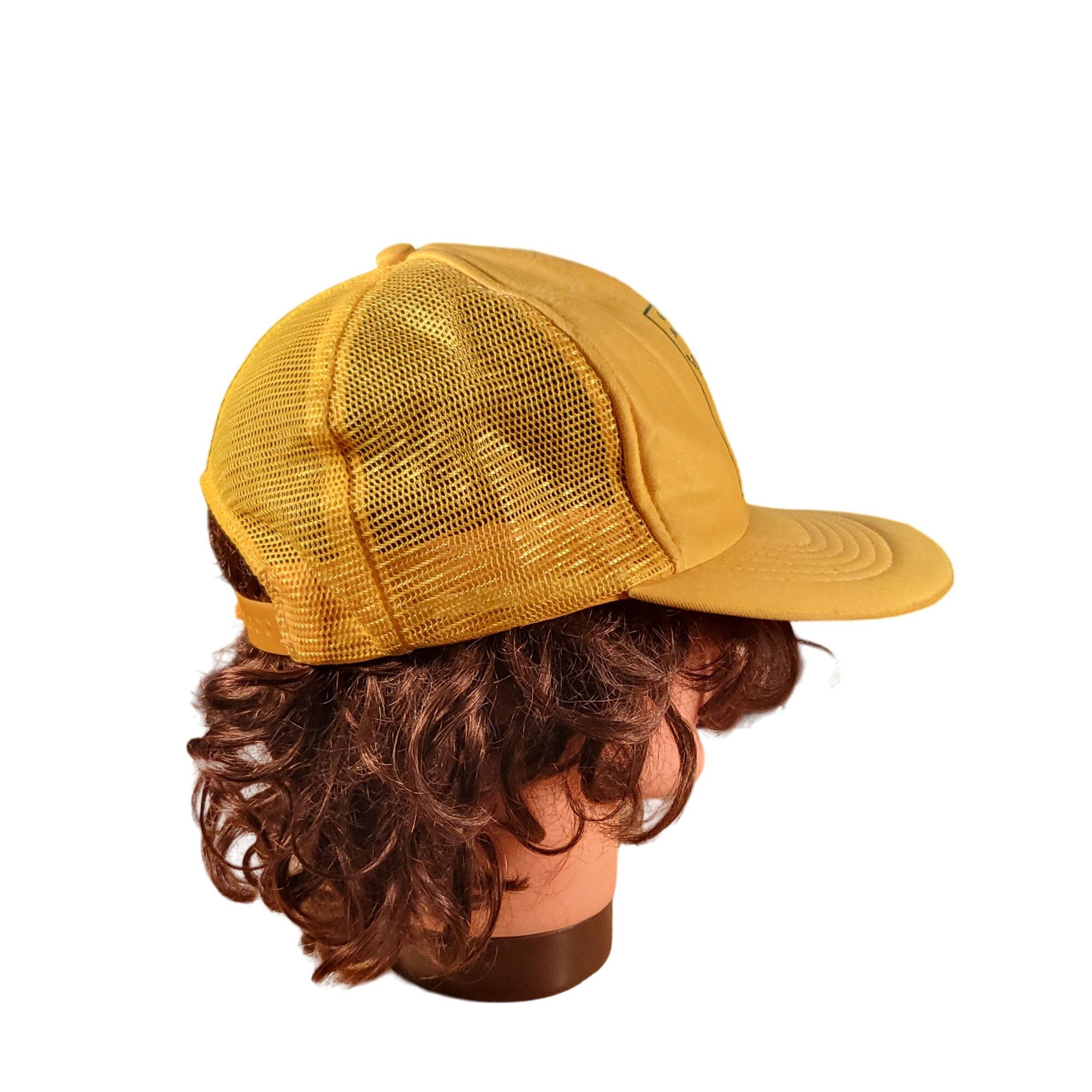 Vintage Vintage Goodyear Safety Watch Trucker Snapback Hat Yellow Bi Size ONE SIZE - 4 Thumbnail