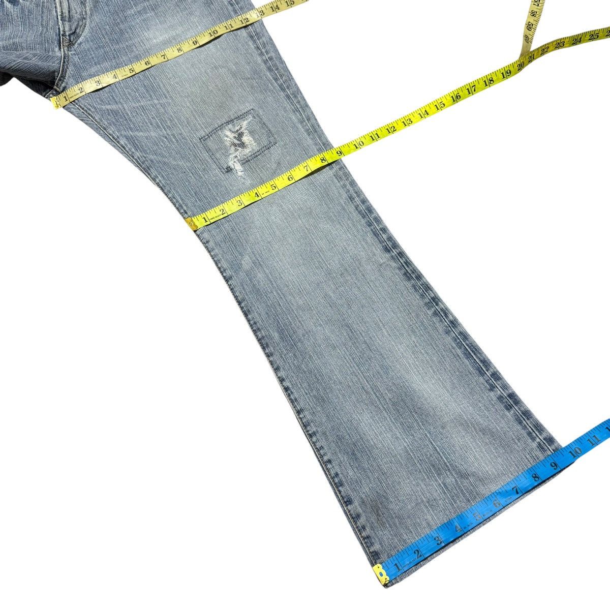 Edwin Exclusive Vintage Model Edwin 401XV Flare Jeans Patchwork Size US 36 / EU 52 - 19 Thumbnail