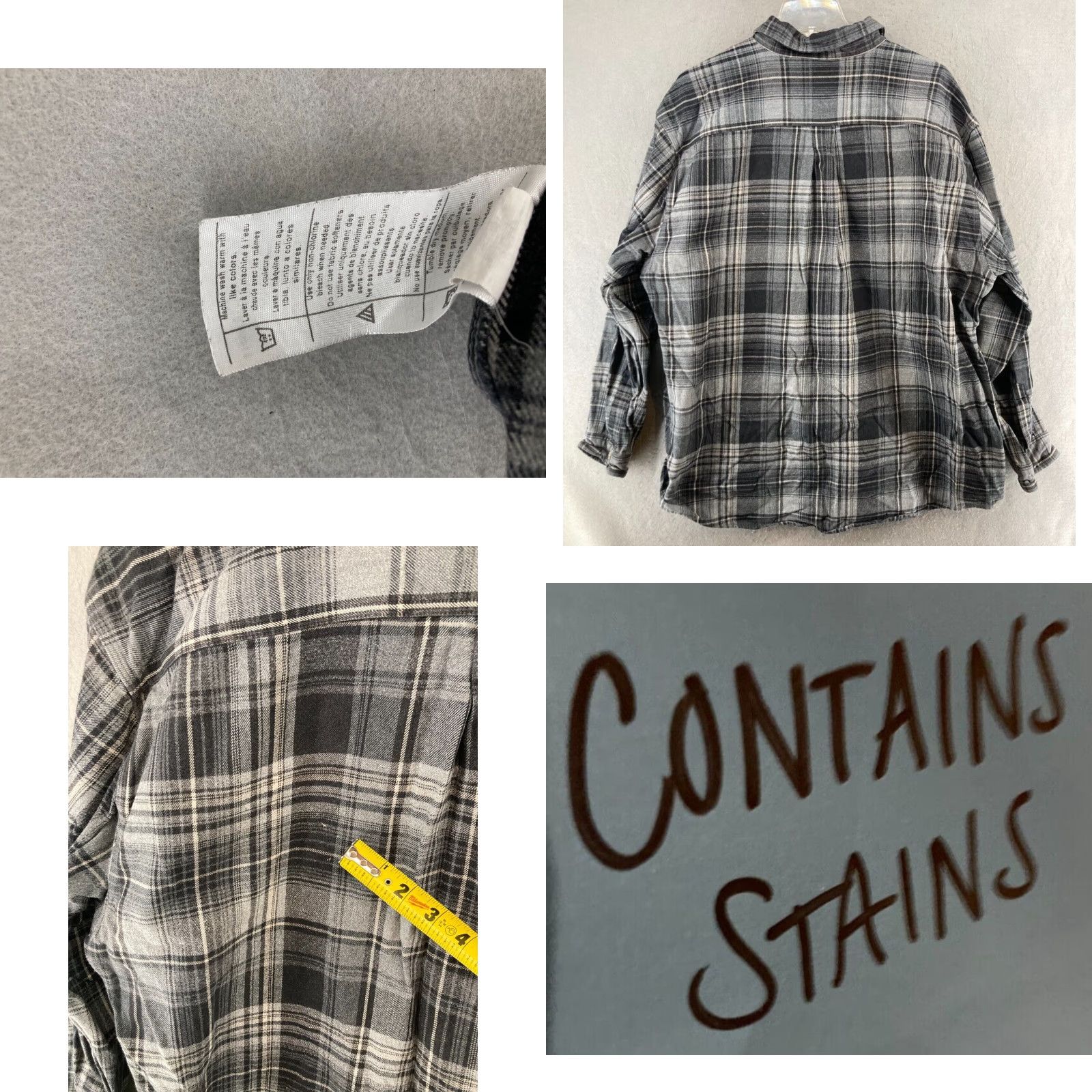 Carhartt Carhartt Shirt Mens 2XL Black Plaid Flannel Button-Up Outdoor Workwear Mens Size US XXL / EU 58 / 5 - 8 Thumbnail