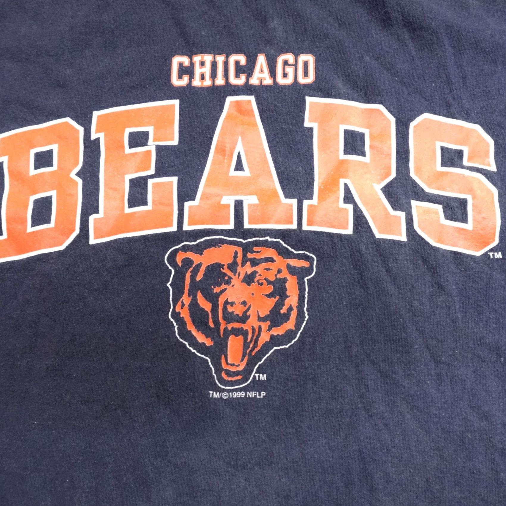 Vintage VINTAGE Chicago Bears Shirt XL Blue 1999 Logo Men XL Blue Graphic Print T-Shirt Football 90s Mens Size US XL / EU 56 / 4 - 2 Thumbnail