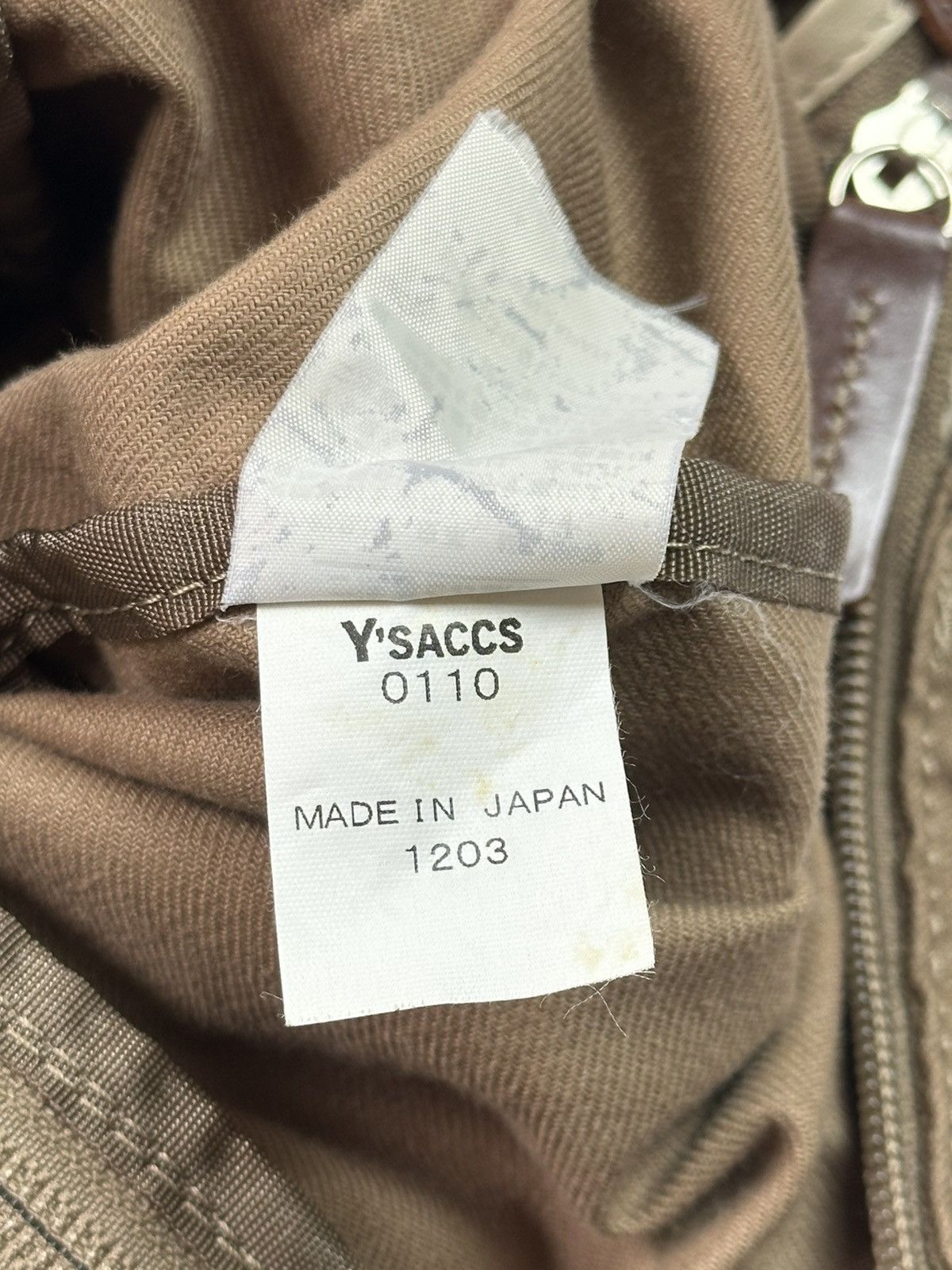Y's Y’saccs Vintage Beige Backpack Japan Yohji Yamamoto Size ONE SIZE - 4 Thumbnail