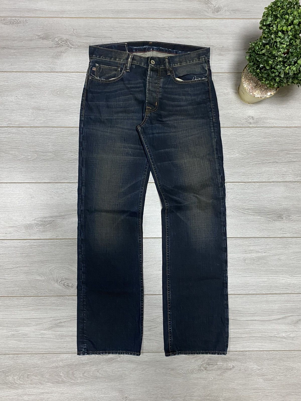 Polo Ralph Lauren Polo Ralph Lauren 🇺🇸 deep blue jeans USA flag pants selvedge Size US 32 / EU 48 - 3 Thumbnail