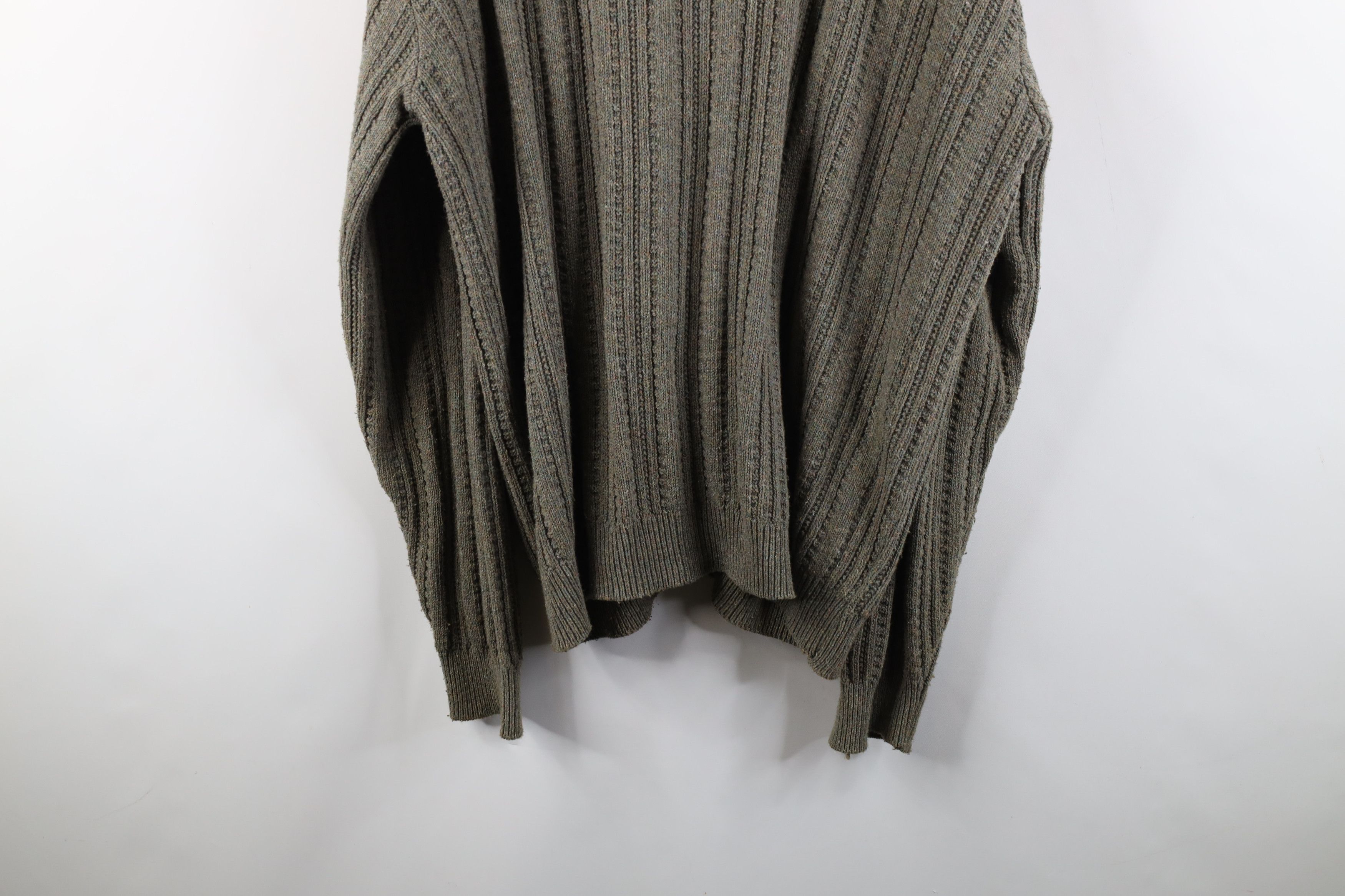 Vintage Vintage 90s Streetwear Ribbed Knit Cardigan Sweater USA Size US XL / EU 56 / 4 - 10 Thumbnail