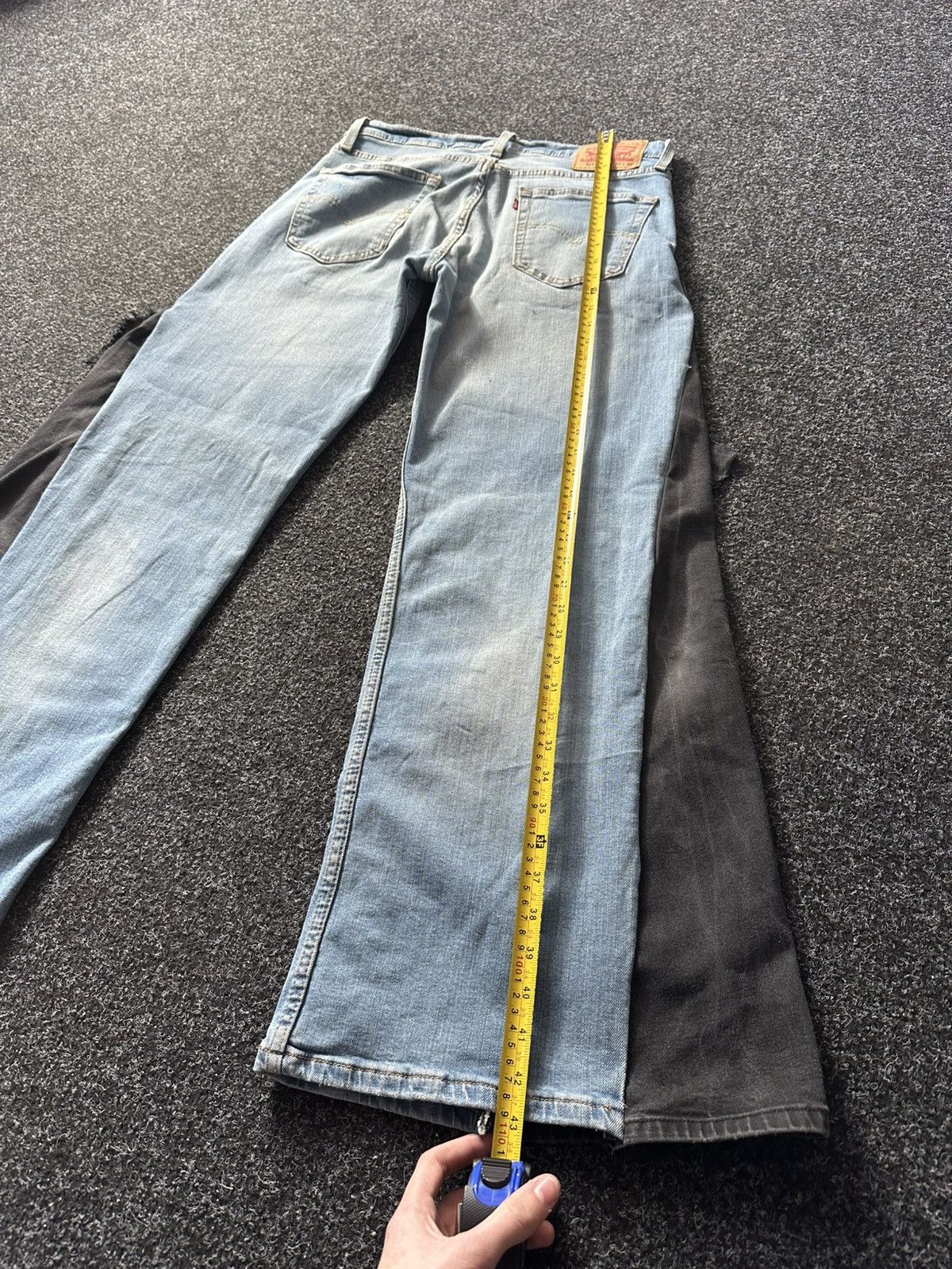 If Six Was Nine × Levi's 🚨GRAIL CUSTOM DENIM JEANS 2in1 ULTRA BAGGY Y2K JAPANESE STYL Size US 33 - 17 Thumbnail