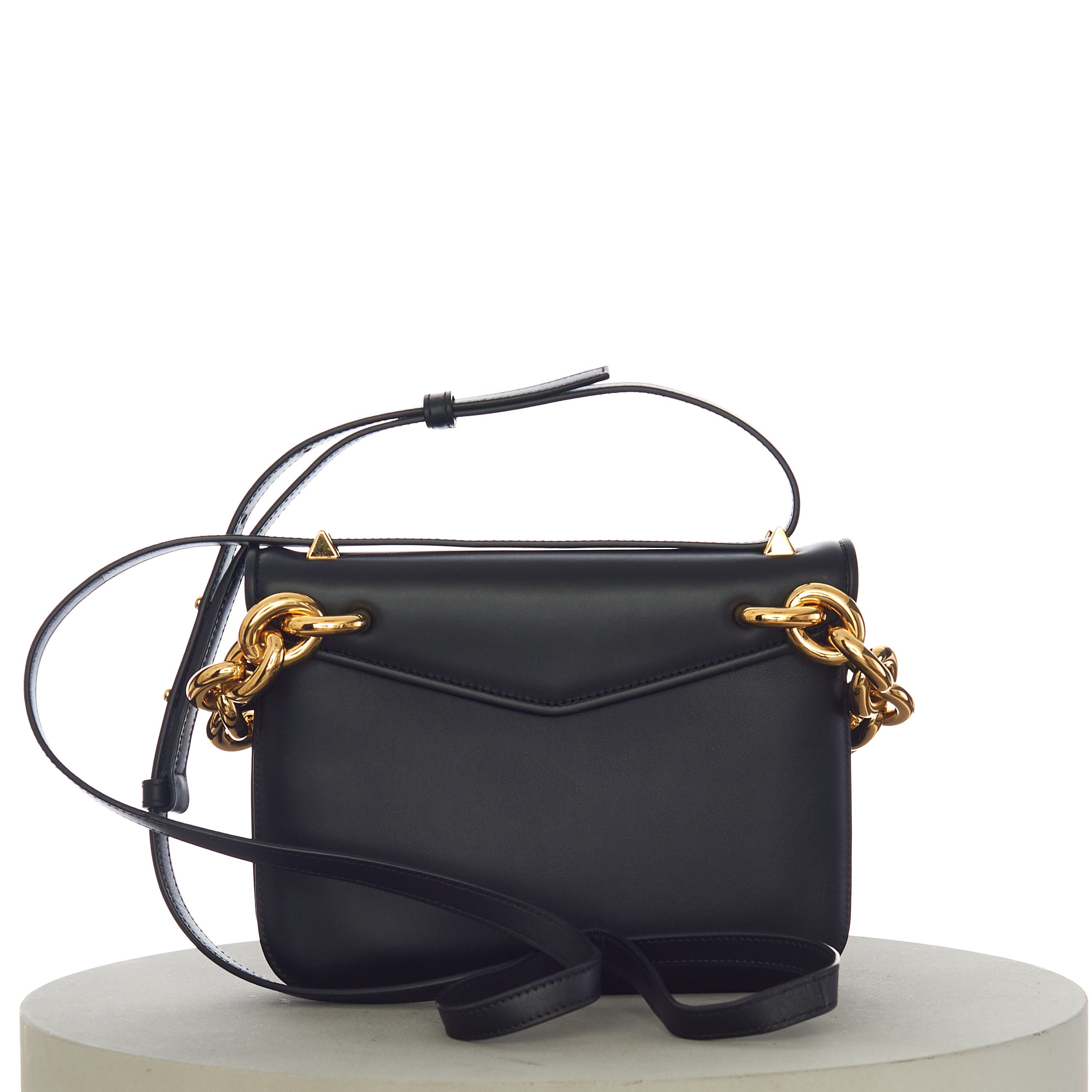 Bottega Veneta MOUNT Small Envelope Chain Bag In Black Leather Size ONE SIZE - 5 Thumbnail