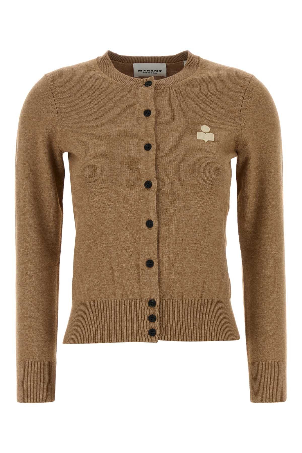 Isabel Marant Etoile Camel Cotton Blend Mona Cardigan Size M / US 6-8 / IT 42-44 - 1 Thumbnail