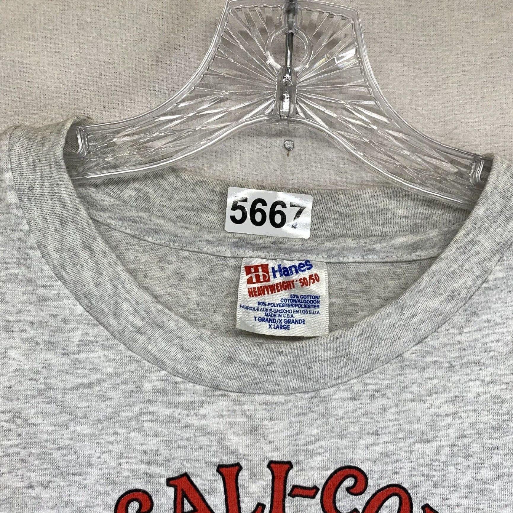 Hanes VINTAGE 90s Hanes Graphic T-Shirt Men’s Large Country Dance Horse Wagon Unisex Gray Size US L / EU 52-54 / 3 - 7 Thumbnail