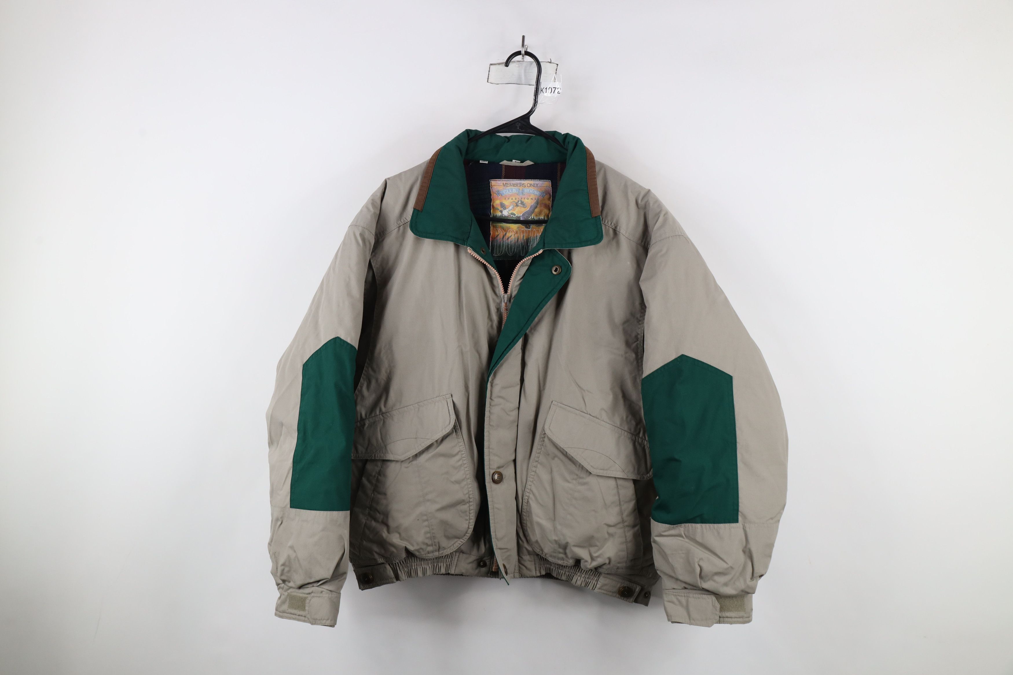 Members Only × Vintage Vintage 90s Members Only Wool Lined Duck Down Puffer Jacket Size US L / EU 52-54 / 3 - 1 Thumbnail