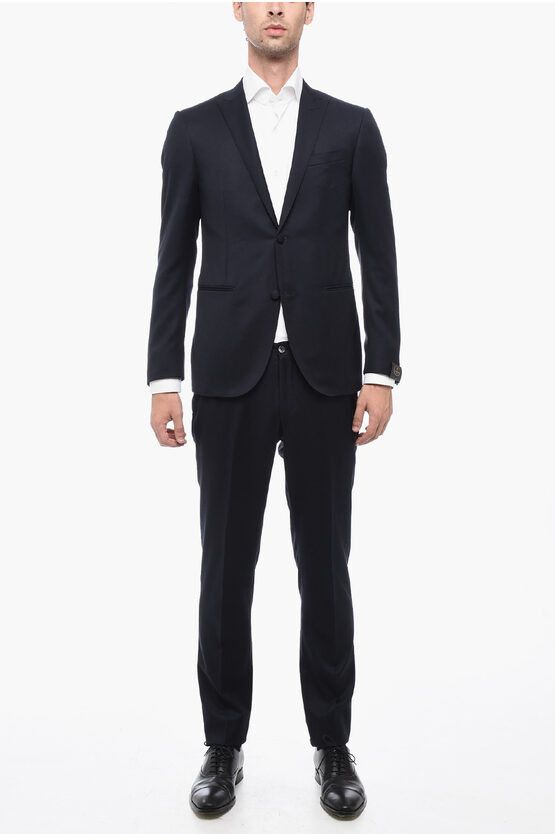 Corneliani Peak Lapel CERIMONIA ACADEMY Virgin Wool Suit Grailed