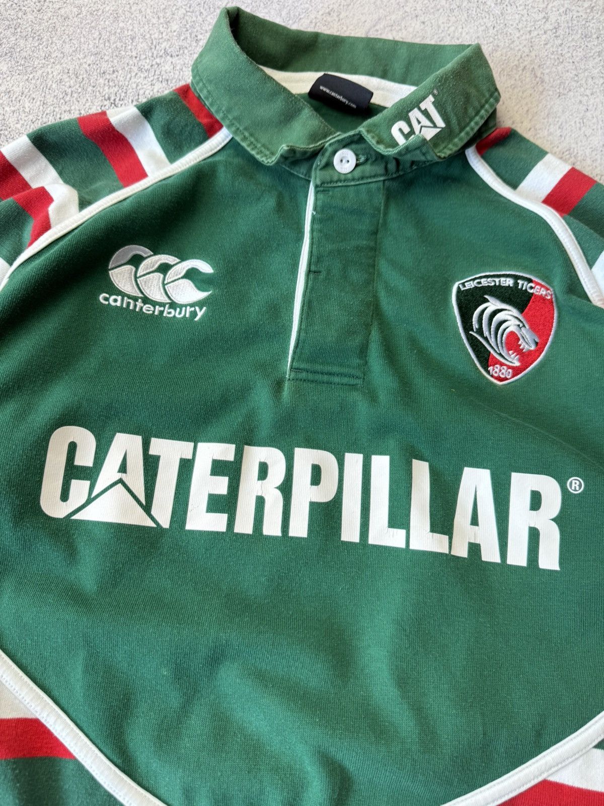 Canterbury of New Zealand LEICESTER TIGERS RUGBY HOME JERSEY SHIRT CANTERBURY 2012-13 Size US XL / EU 56 / 4 - 10 Thumbnail