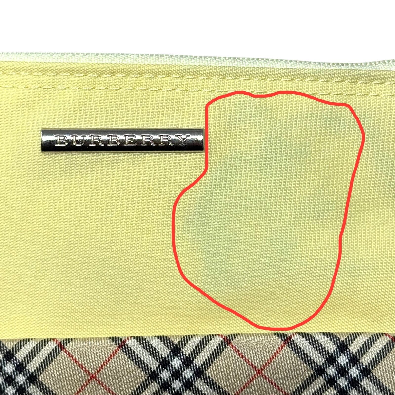 Burberry Burberry Yellow Zipper Pouch Size ONE SIZE - 3 Thumbnail