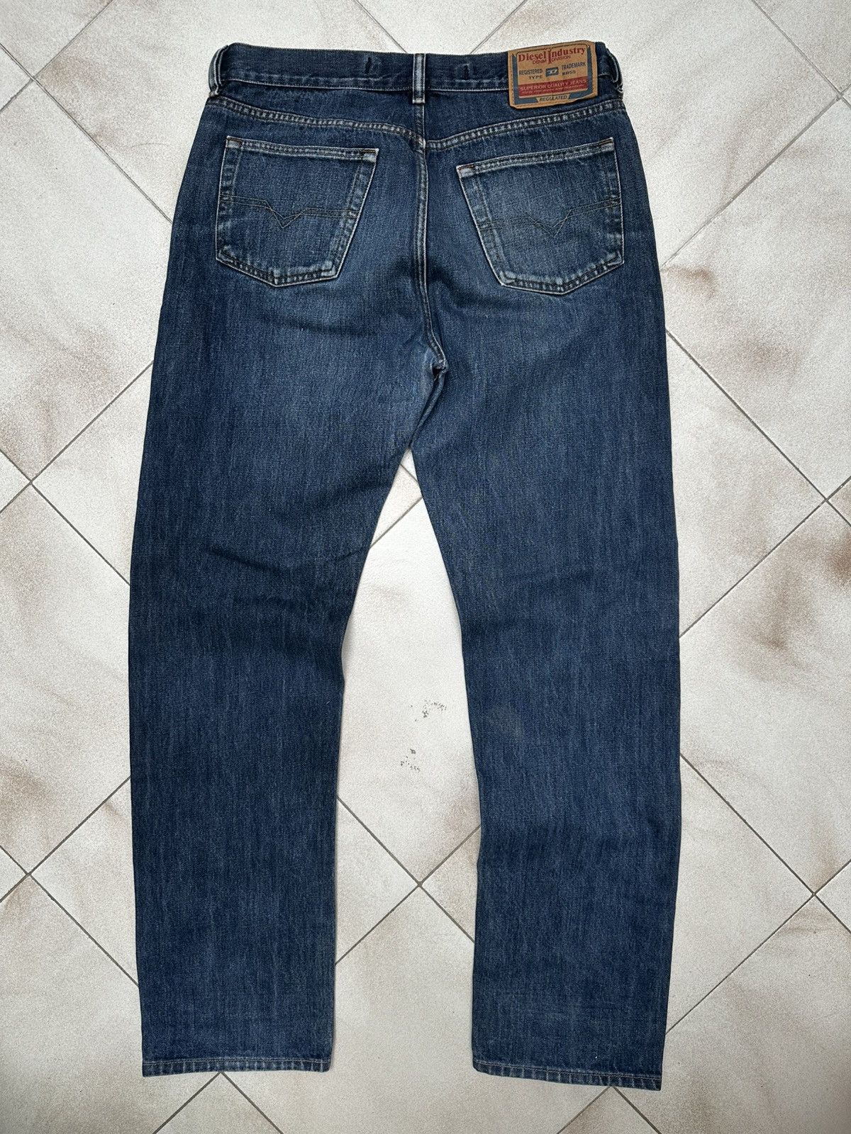 Diesel × Vintage Diesel Industry Vintage 90s Straight Jeans Italy Size US 36 / EU 52 - 9 Thumbnail