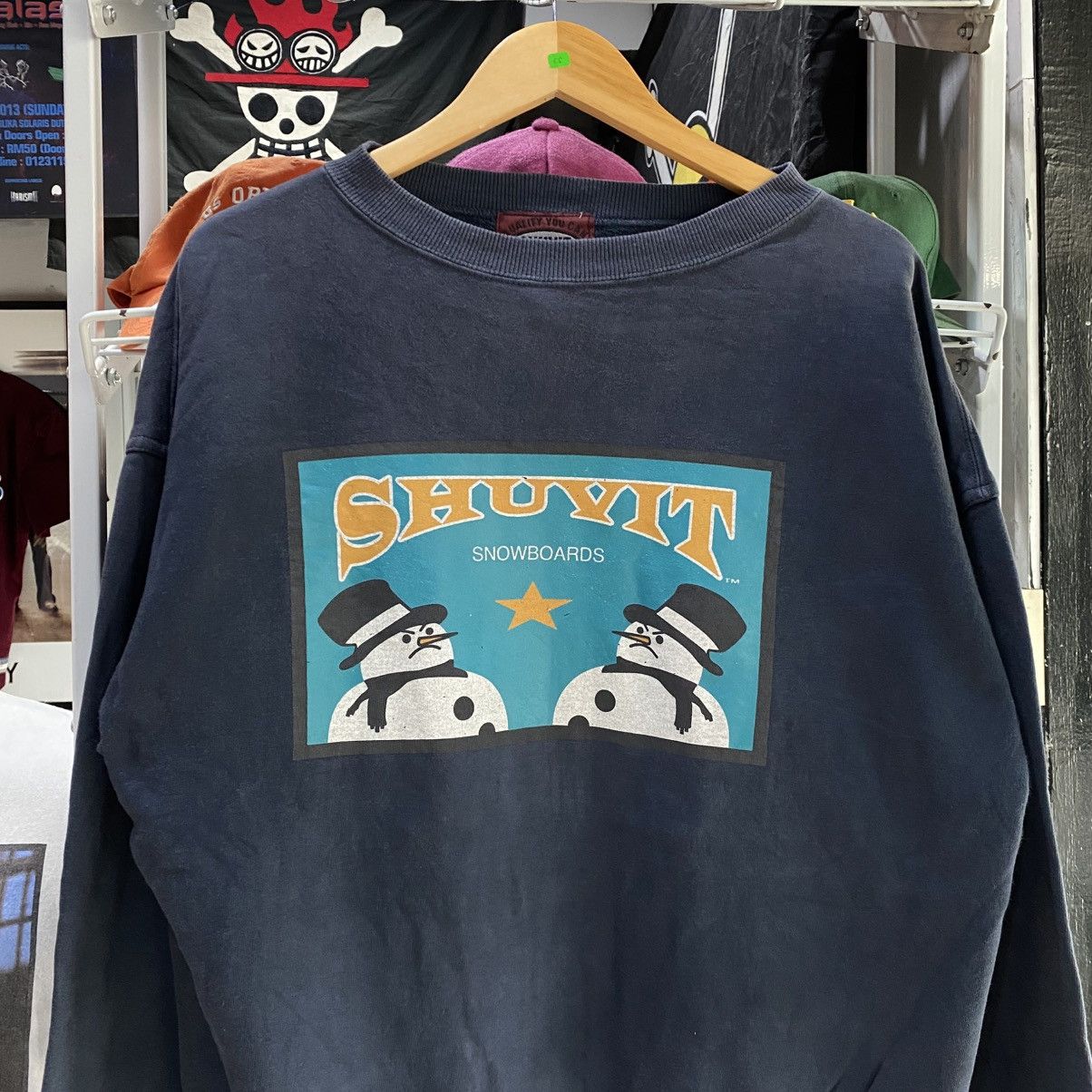 Sex Skateboards × Vintage Vintage Shuvit Skateboard Sweatshirt Big Logo Spell Out Size US M / EU 48-50 / 2 - 3 Thumbnail